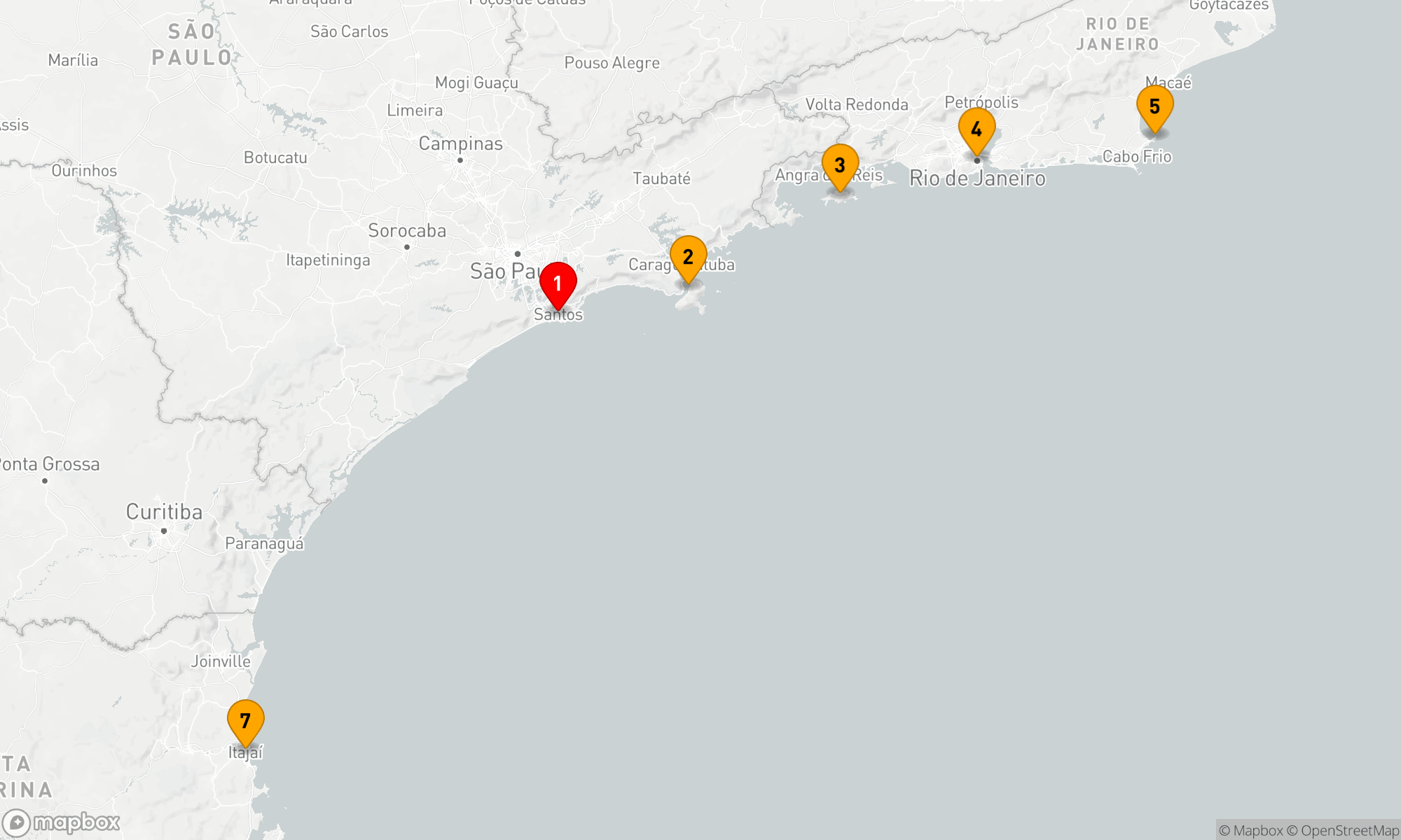 Route 7 Nächte - Brasilianische KüstenschönheitenEntdeckungsreise