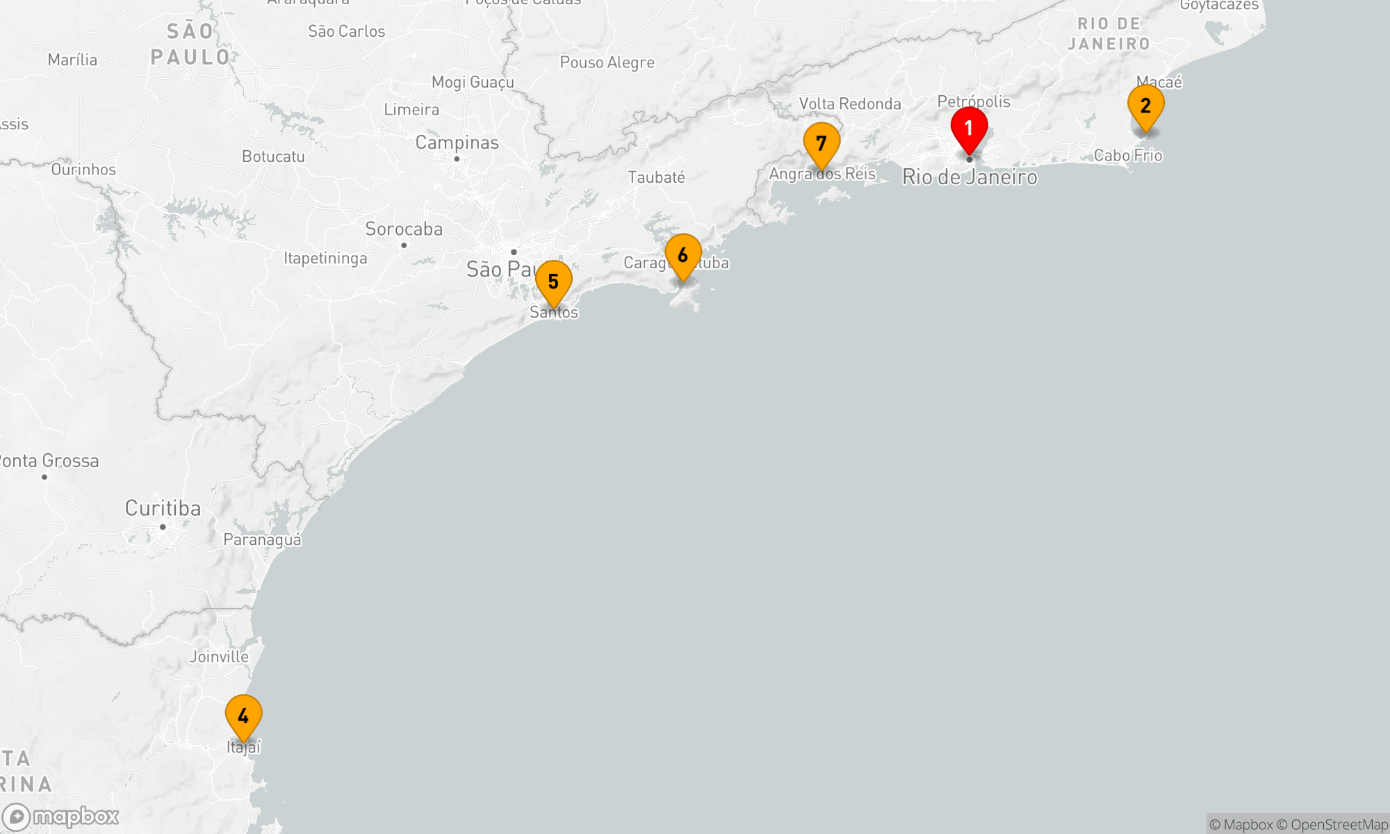 Route 7 Nächte - Brasilianische Küstenschönheiten mit MSC Cruises
