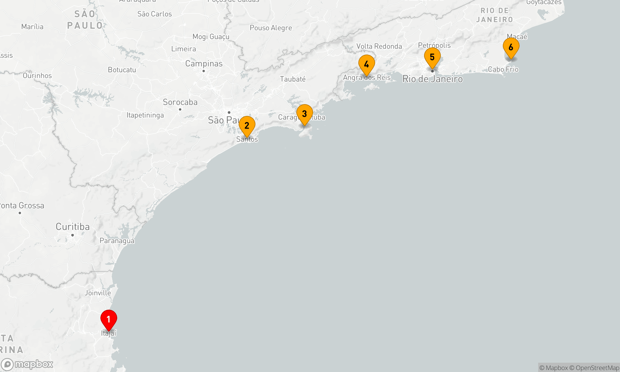 Route 7 Nächte - Perlen der brasilianischen Küste