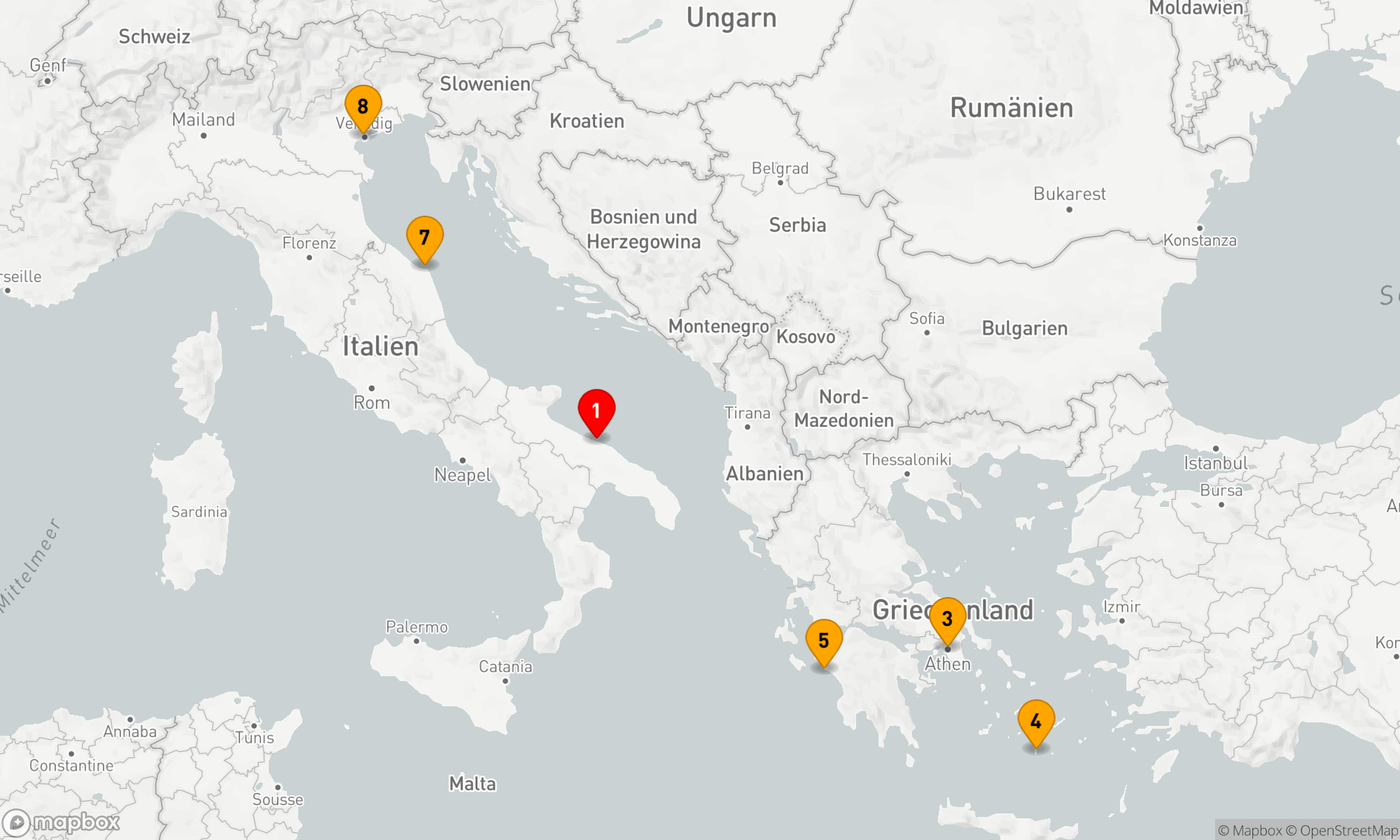 Route 7 Nächte - Mediterrane Entdeckungsreise