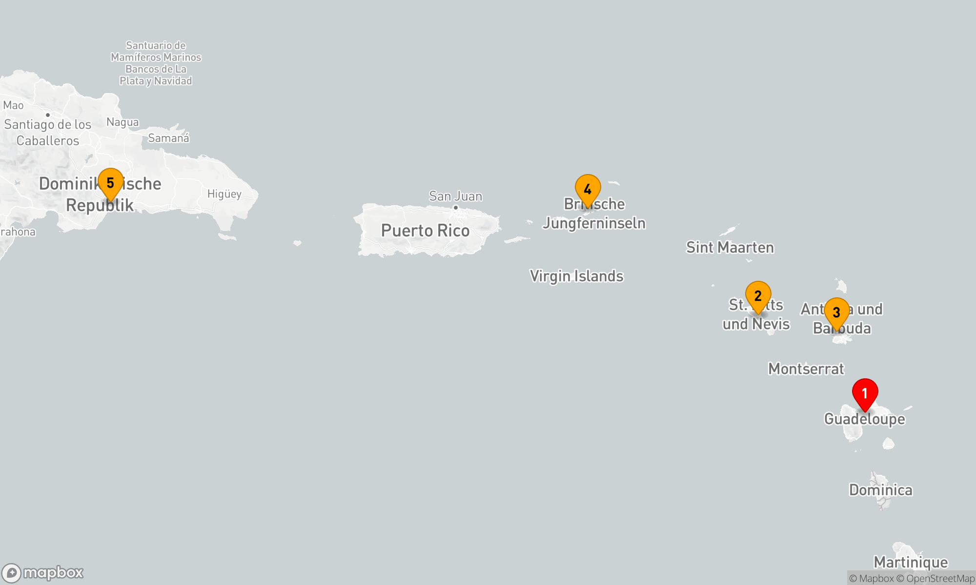 Route 6 Nächte - Karibische Inselträume