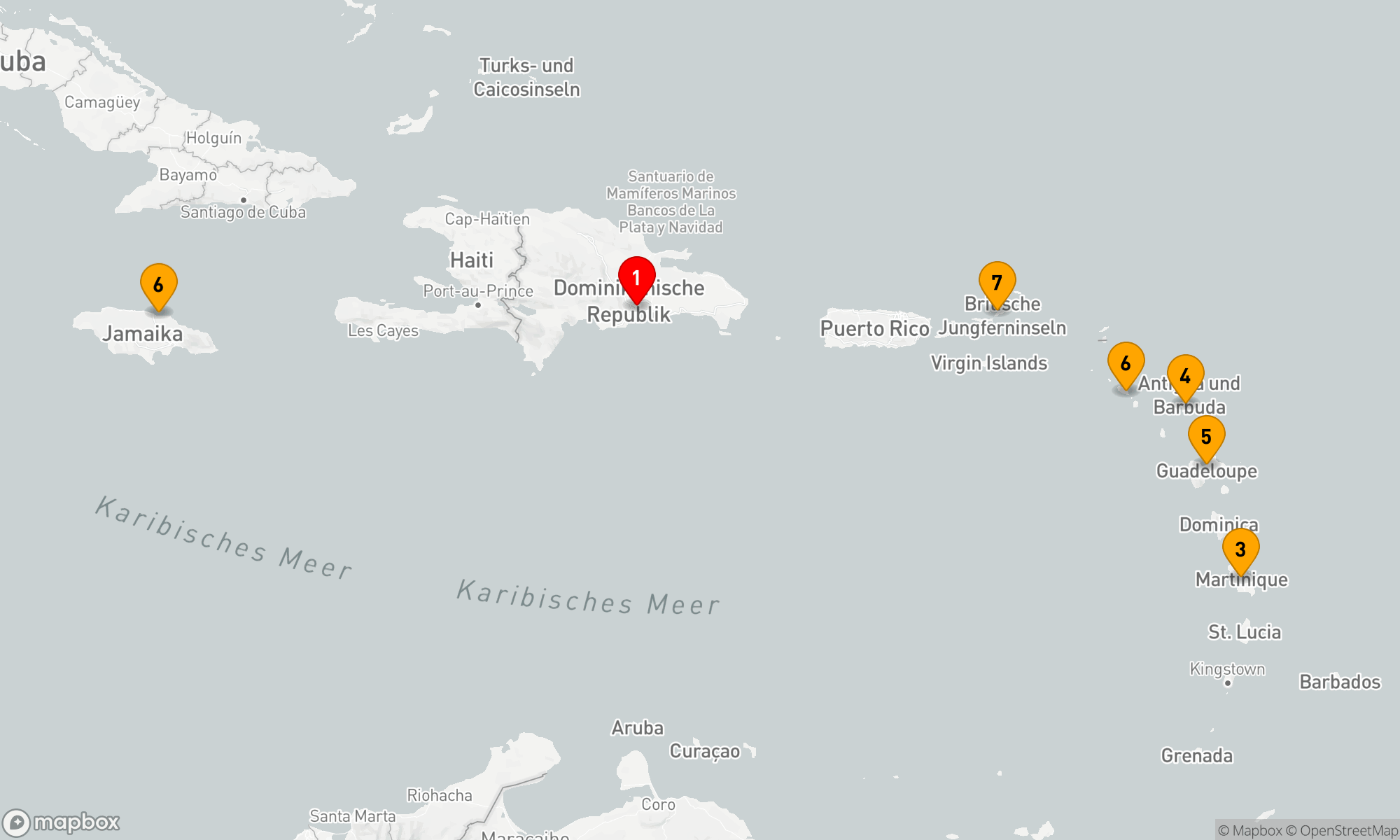 Route 7 Nächte - Karibische Träume Entdecken