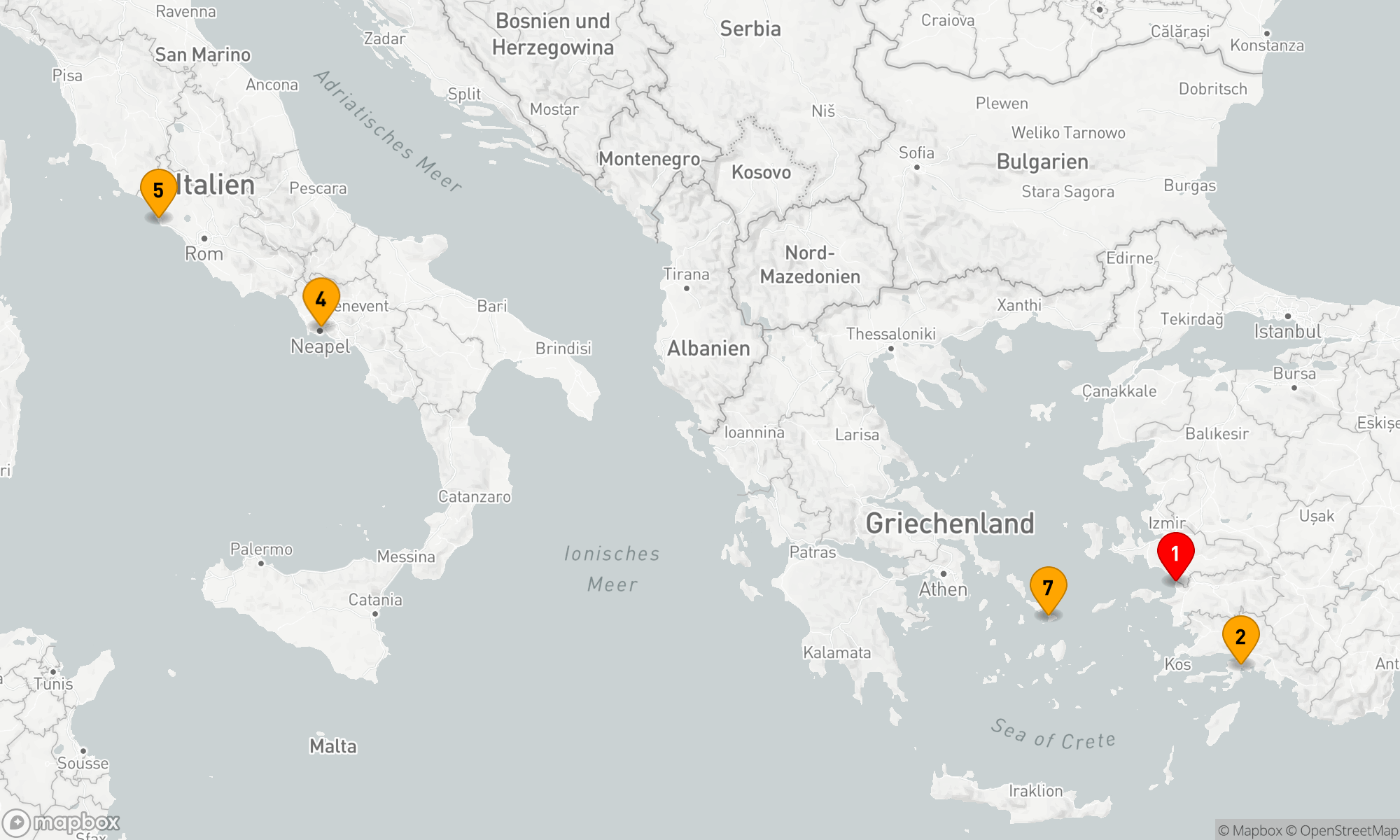 Route 7 Nächte - Zwischen Kultur und Küste - Entdeckungsreise im östlichen Mittelmeer