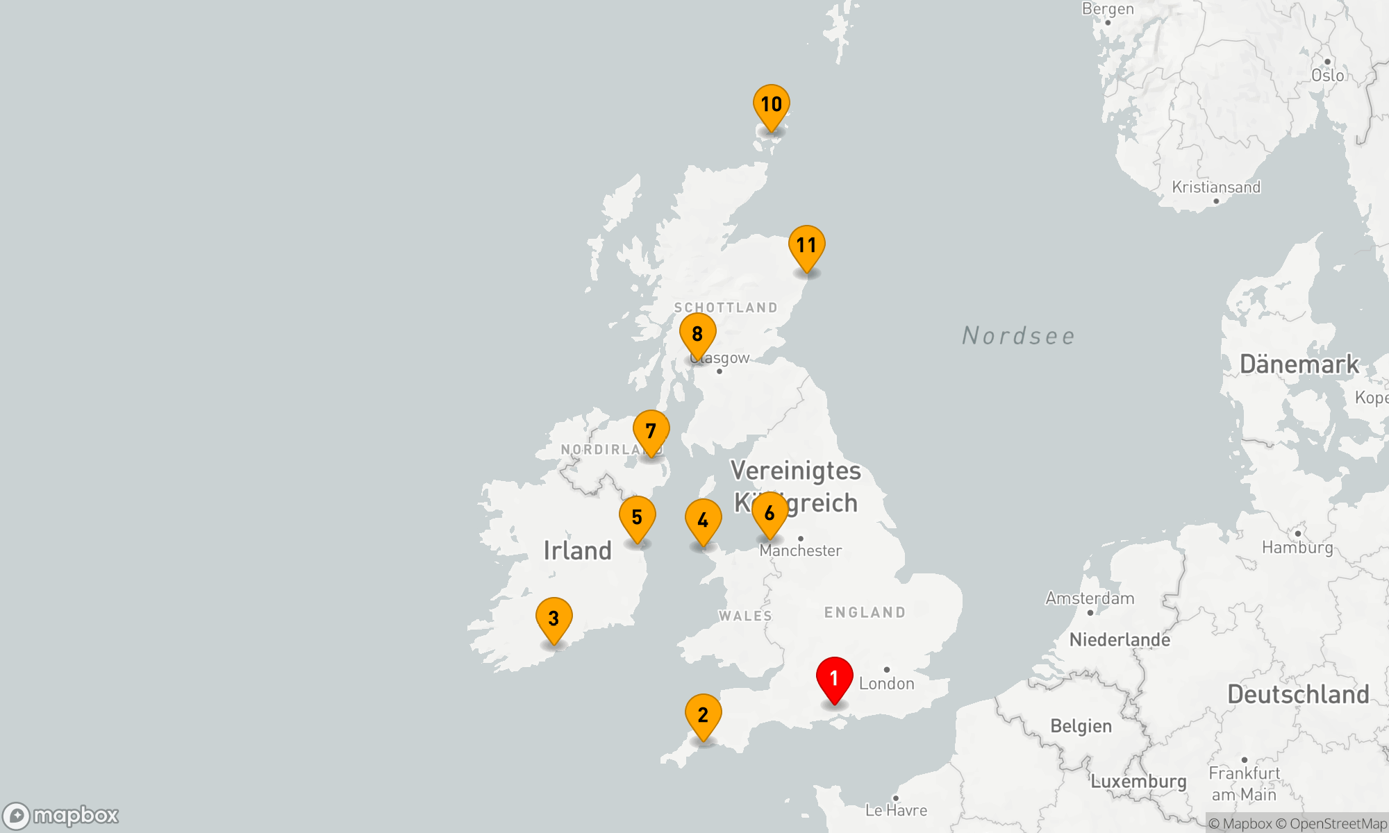 Route 11 Nächte - KELTISCHE LEGENDE