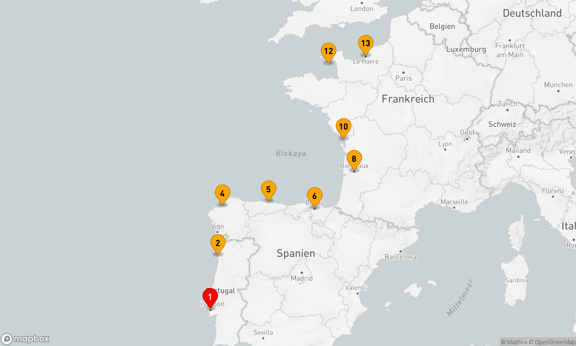 Route 12 Nächte - LA LUMIERE DU SOLEIL