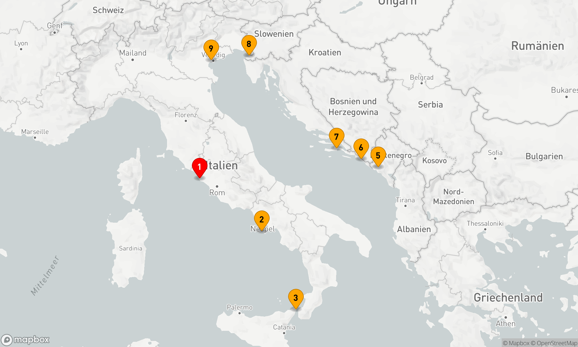 Route 8 Nächte - DALMATINISCHE RHAPSODIE