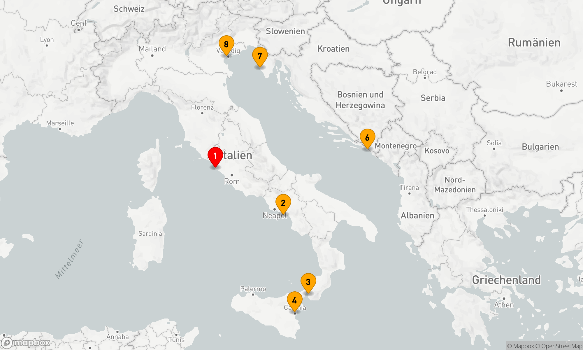 Route 7 Nächte - MYSTISCHES ITALIEN & KROATIEN