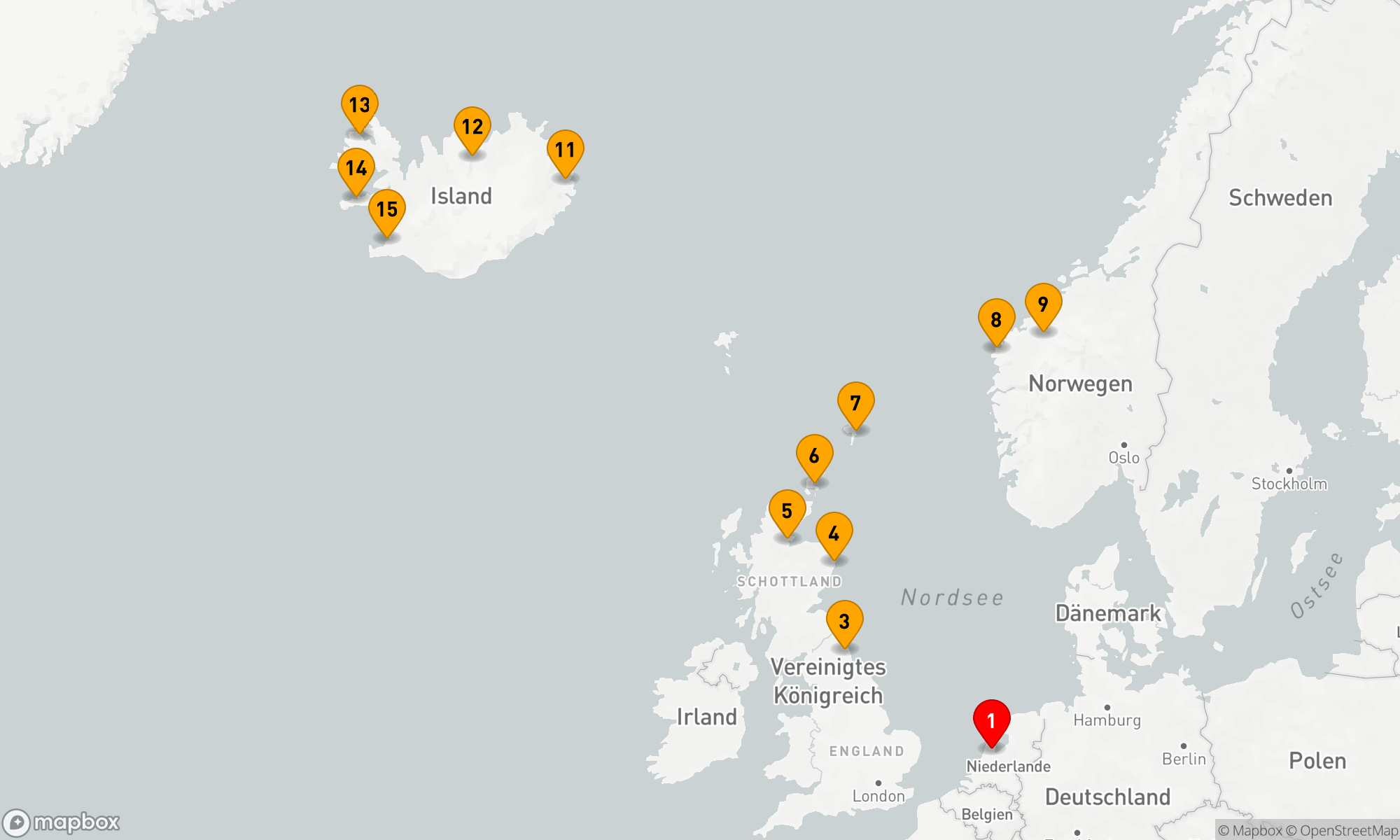 Route 14 Nächte - HIMMLISCHE NORWEGEN & ISLAND