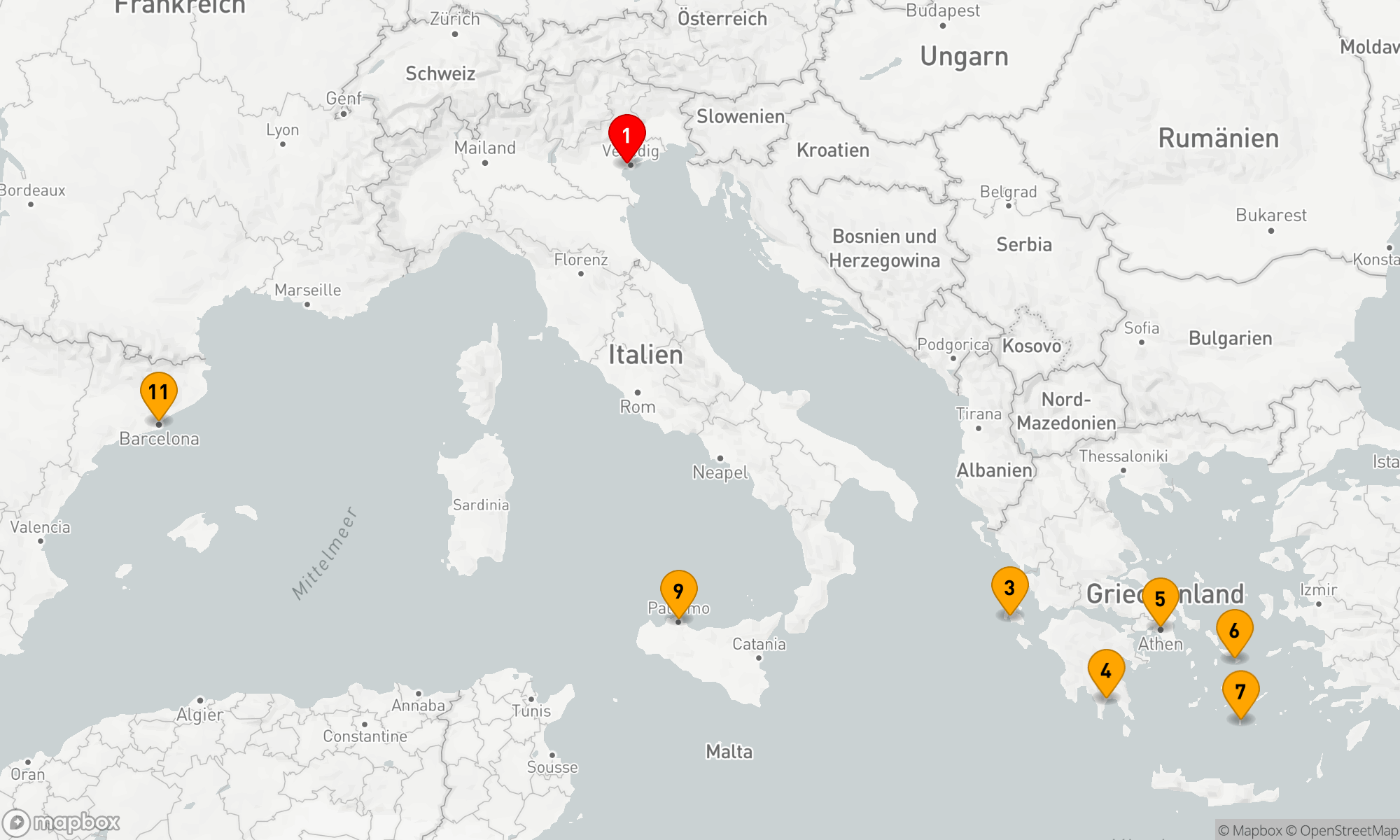 Route 10 Nächte - ATEMBERAUBENDE GRIECHISCHE INSELN