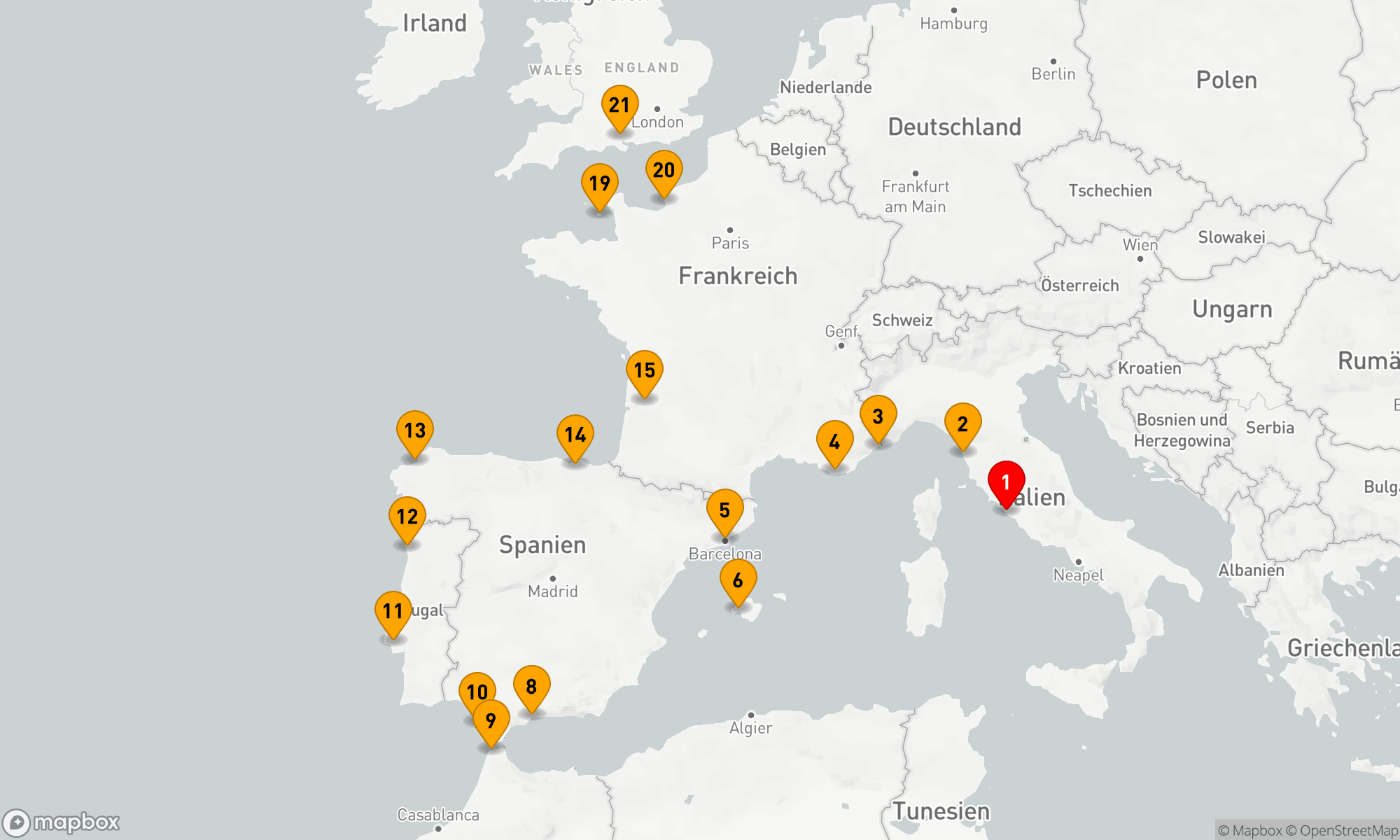 Route 20 Nächte - VERMÄCHTNISSE & REICHE