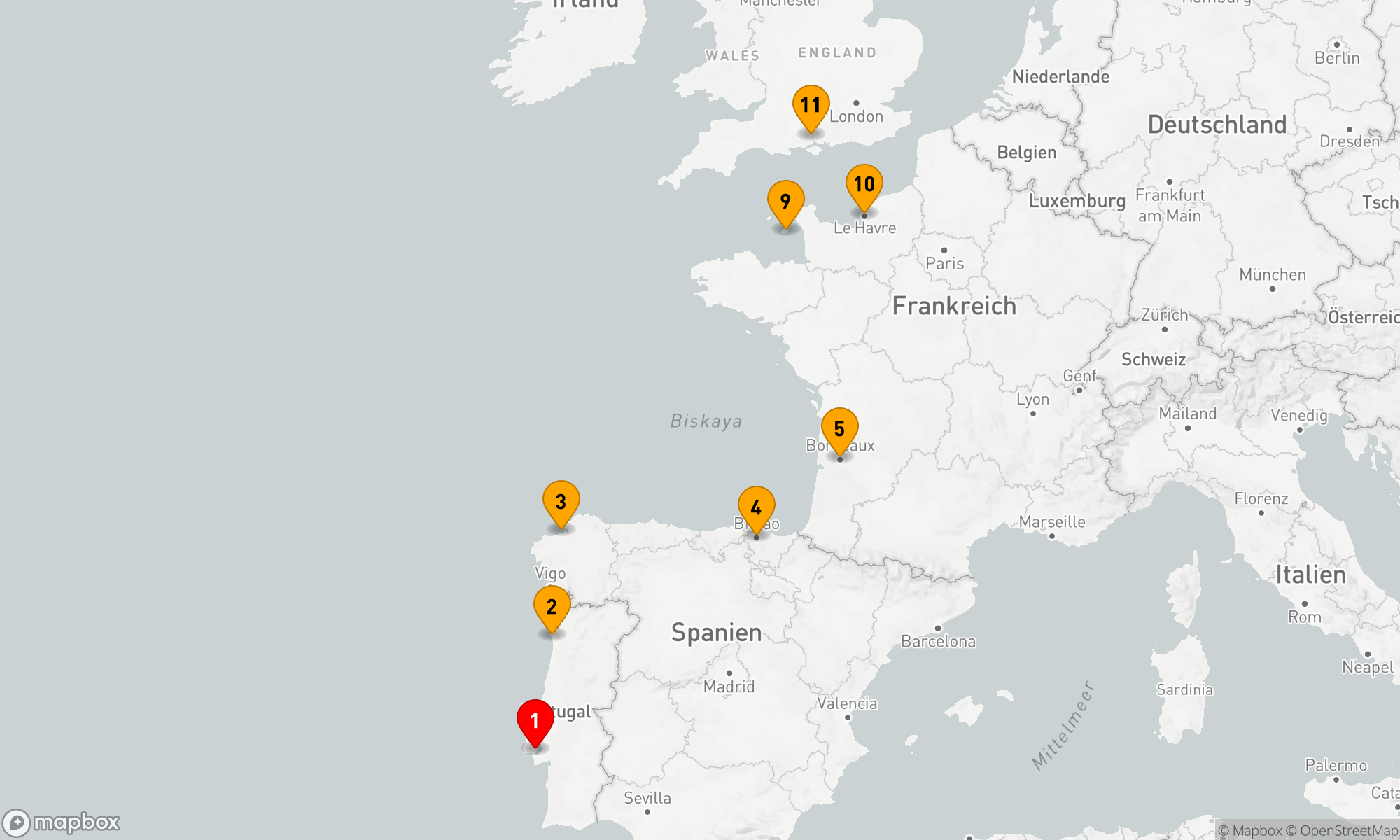 Route 10 Nächte - WEINSTÄDTE