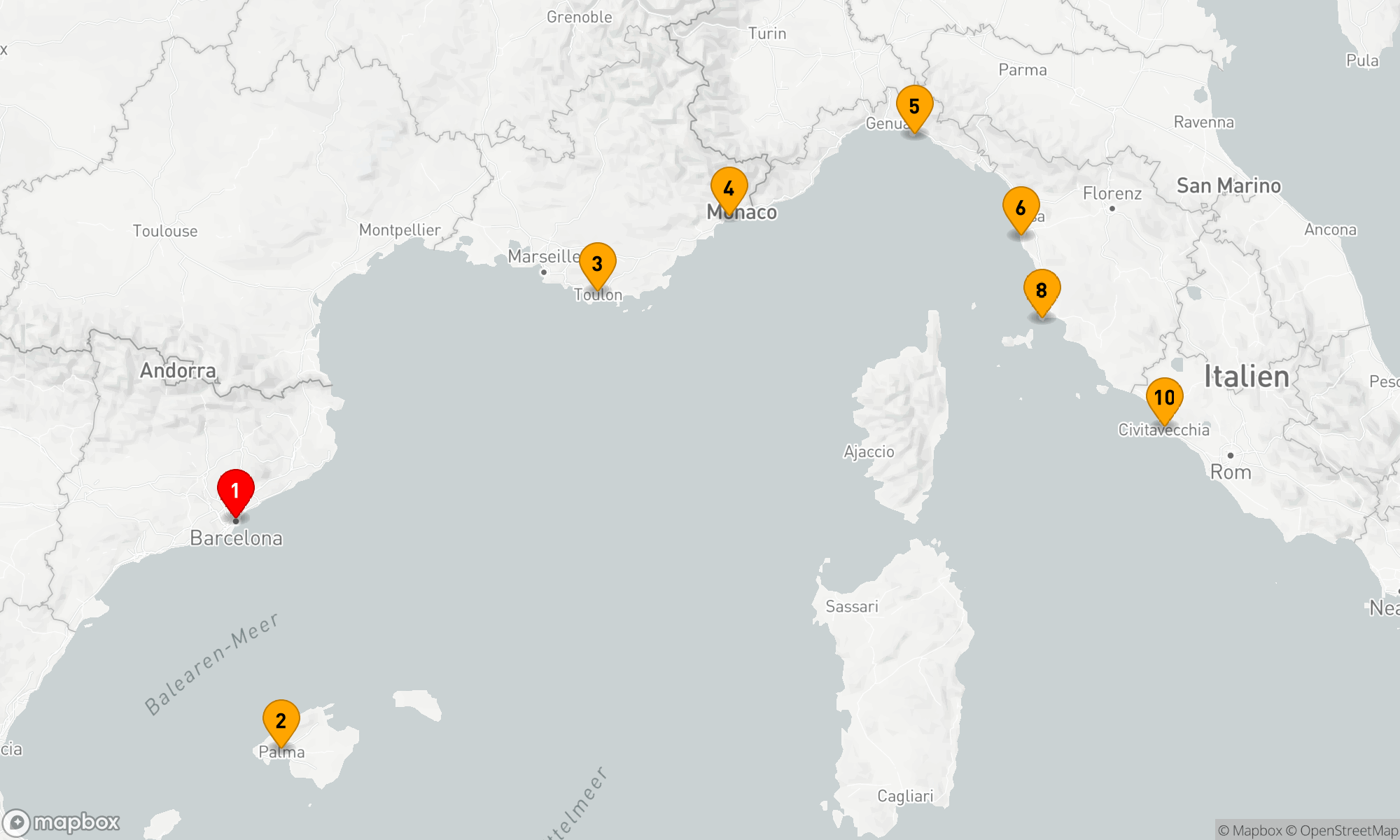 Route 9 Nächte - TOAST AUF TOULON