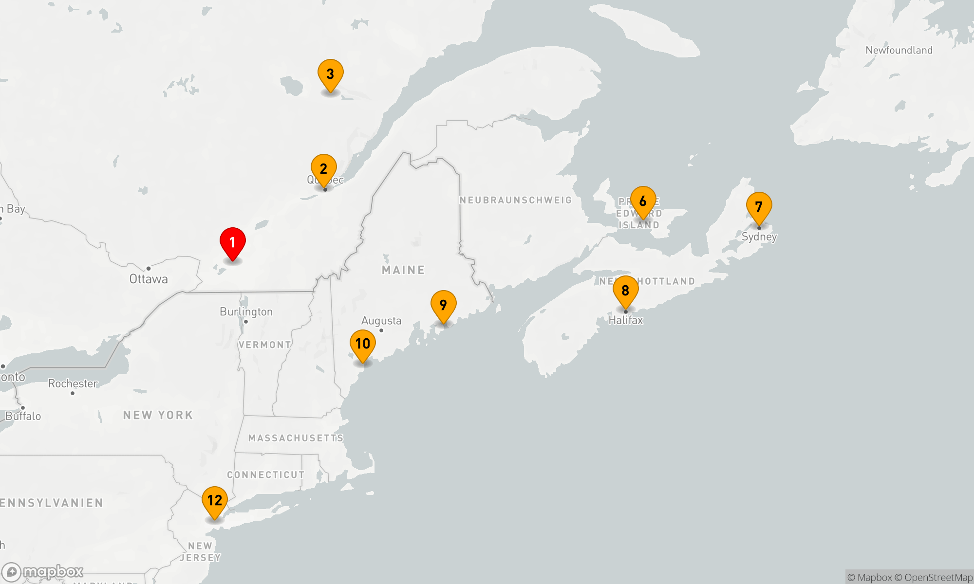 Route 11 Nächte - KANADISCHE KULINARISCHE KÖSTLICHKEITEN