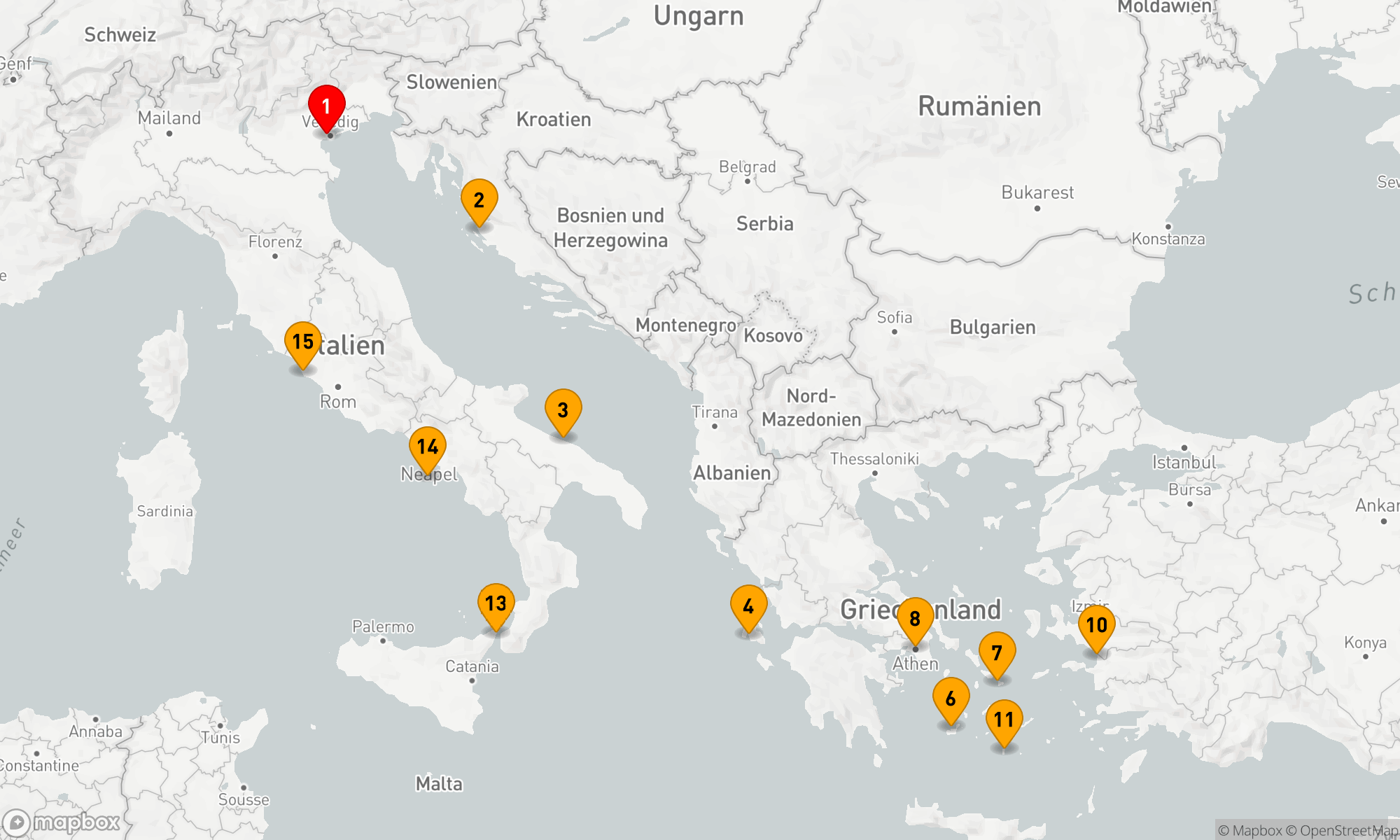Route 14 Nächte - SONNENLICHT & STEIN