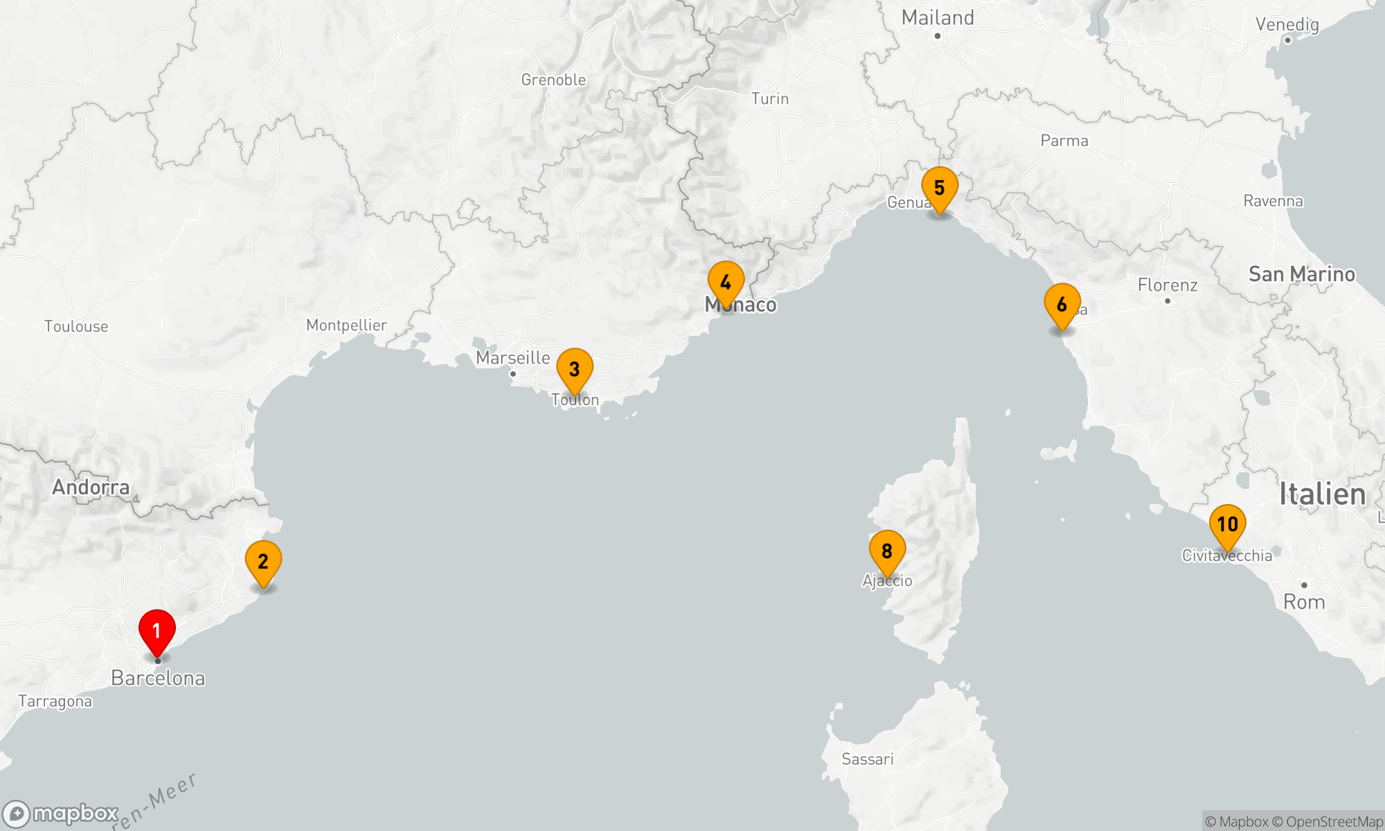 Route 9 Nächte - MEDITERRANE HORIZONTE