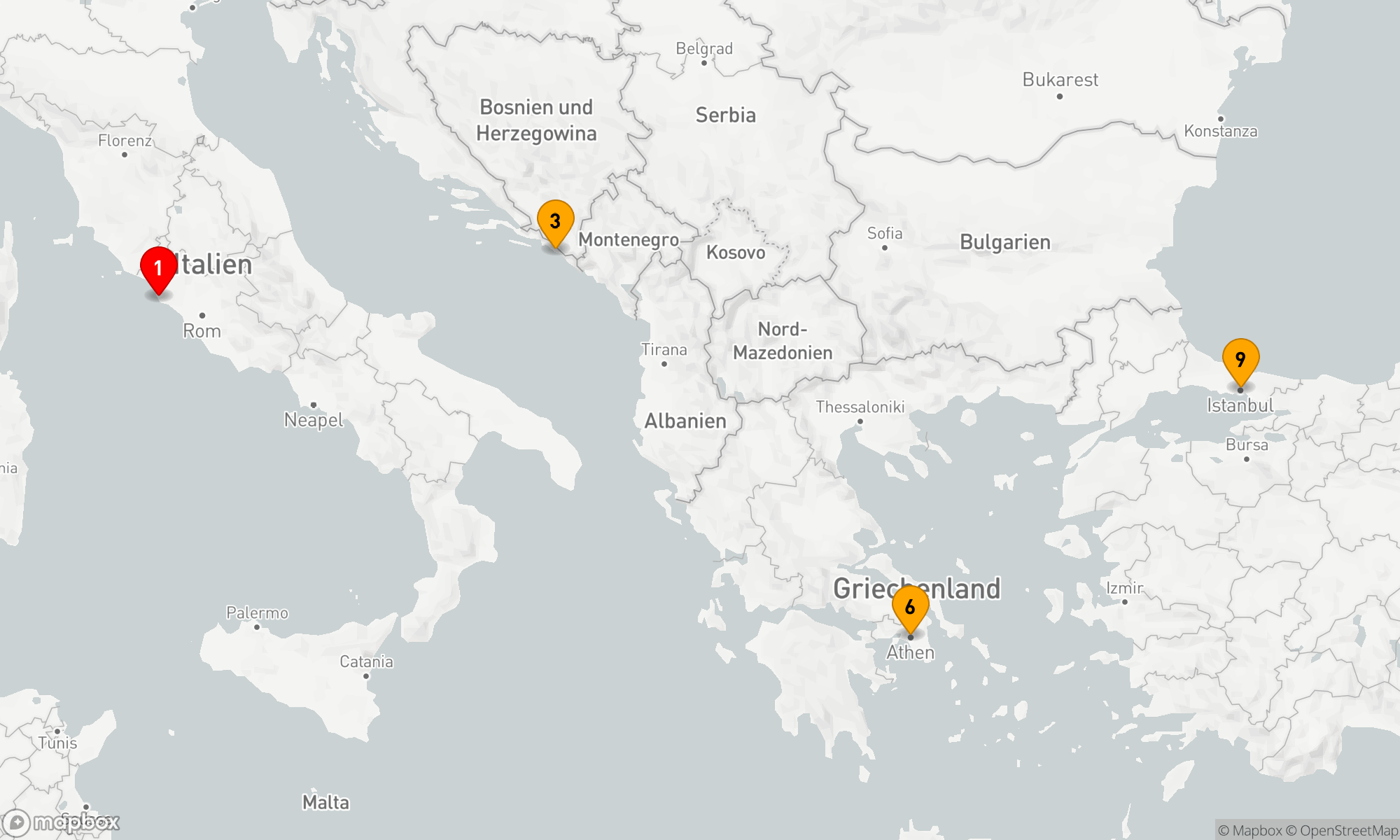 Route 9 Nächte - ZAUBERHAFTES MEDITERRAN