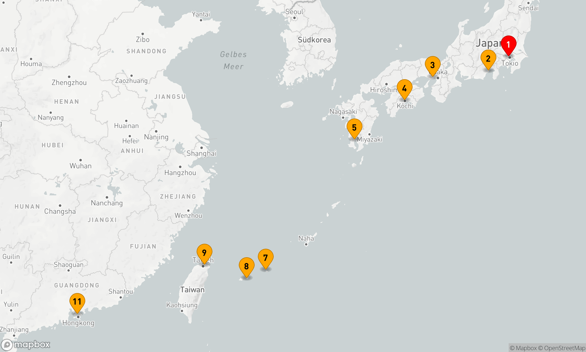 Route 10 Nächte - TEMPURA & TEA