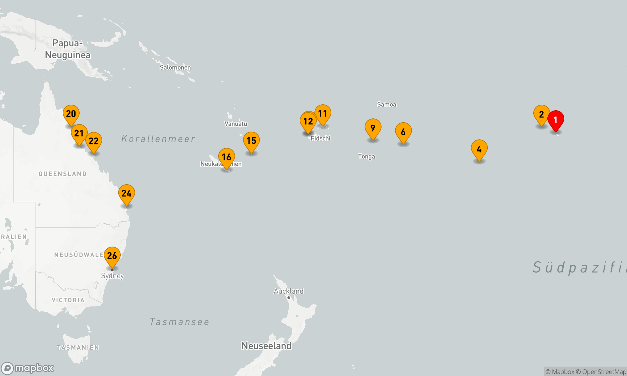Route 26 Nächte - TRÄUMEN IN DOWN UNDER