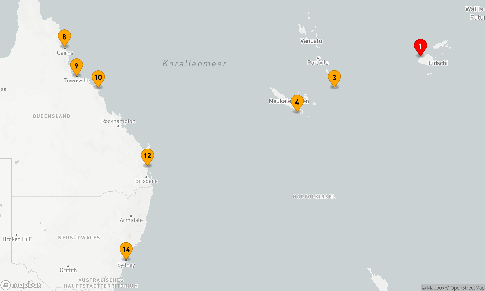 Route 14 Nächte - REICH DES KORALLENHIMMELS