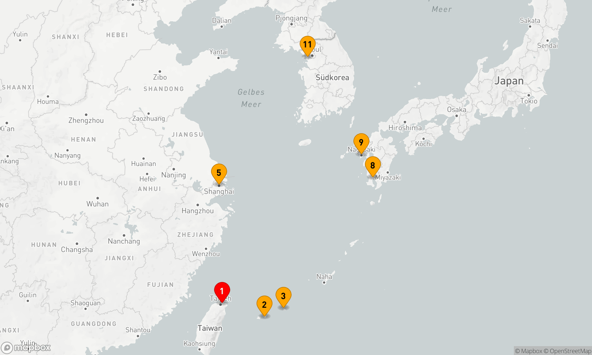 Route 10 Nächte - JAPANISCHE MYTHEN & SHANGHAI TWISTS