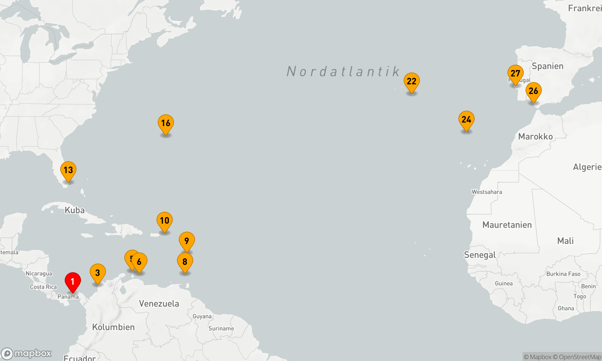 Route 26 Nächte - AZUR BIS IBERIA