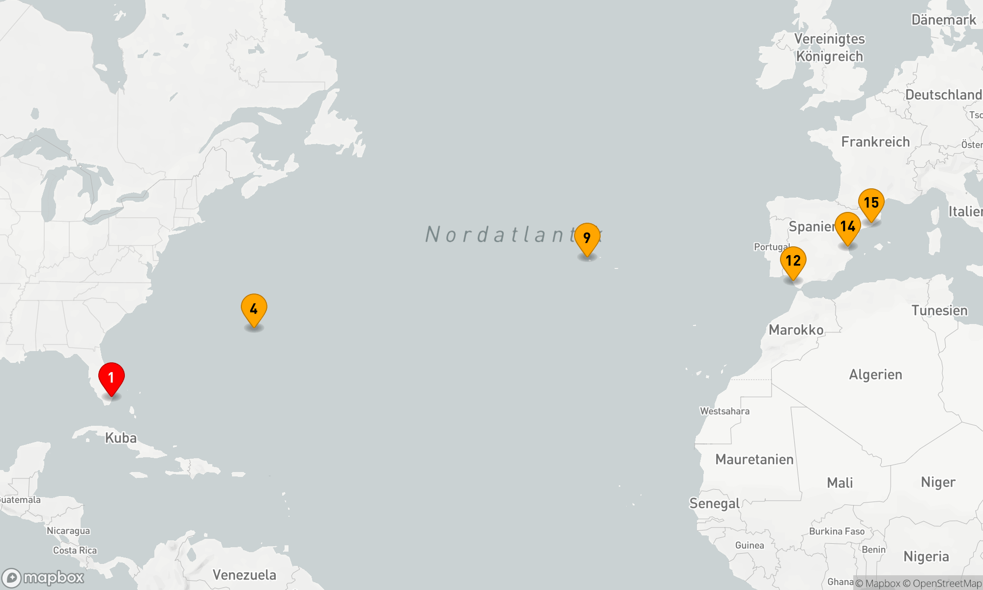 Route 14 Nächte - ÜPPIGE BERMUDAS & AZOREN