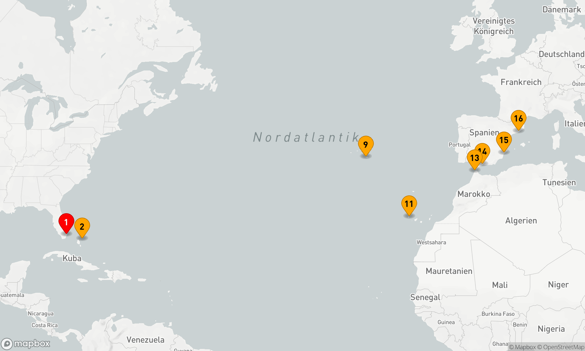 Route 15 Nächte - ELEGANZ DES ATLANTIKS