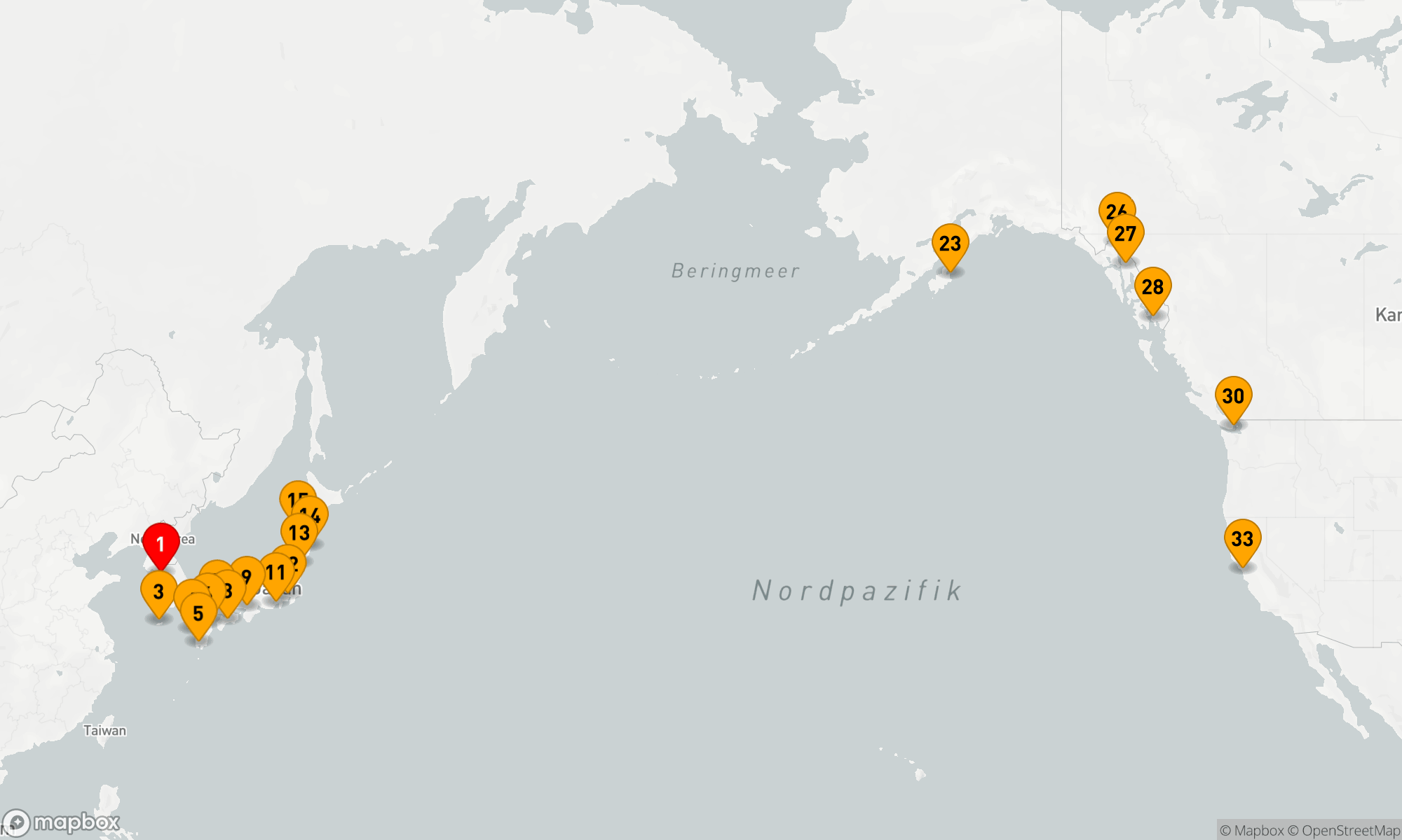 Route 31 Nächte - AUFGEHENDE SONNE & GOLDEN GATE