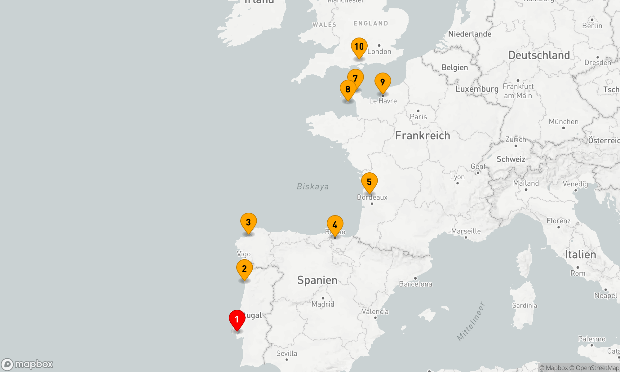 Route 9 Nächte - BLÜTEN VON IBERIEN & PARIS