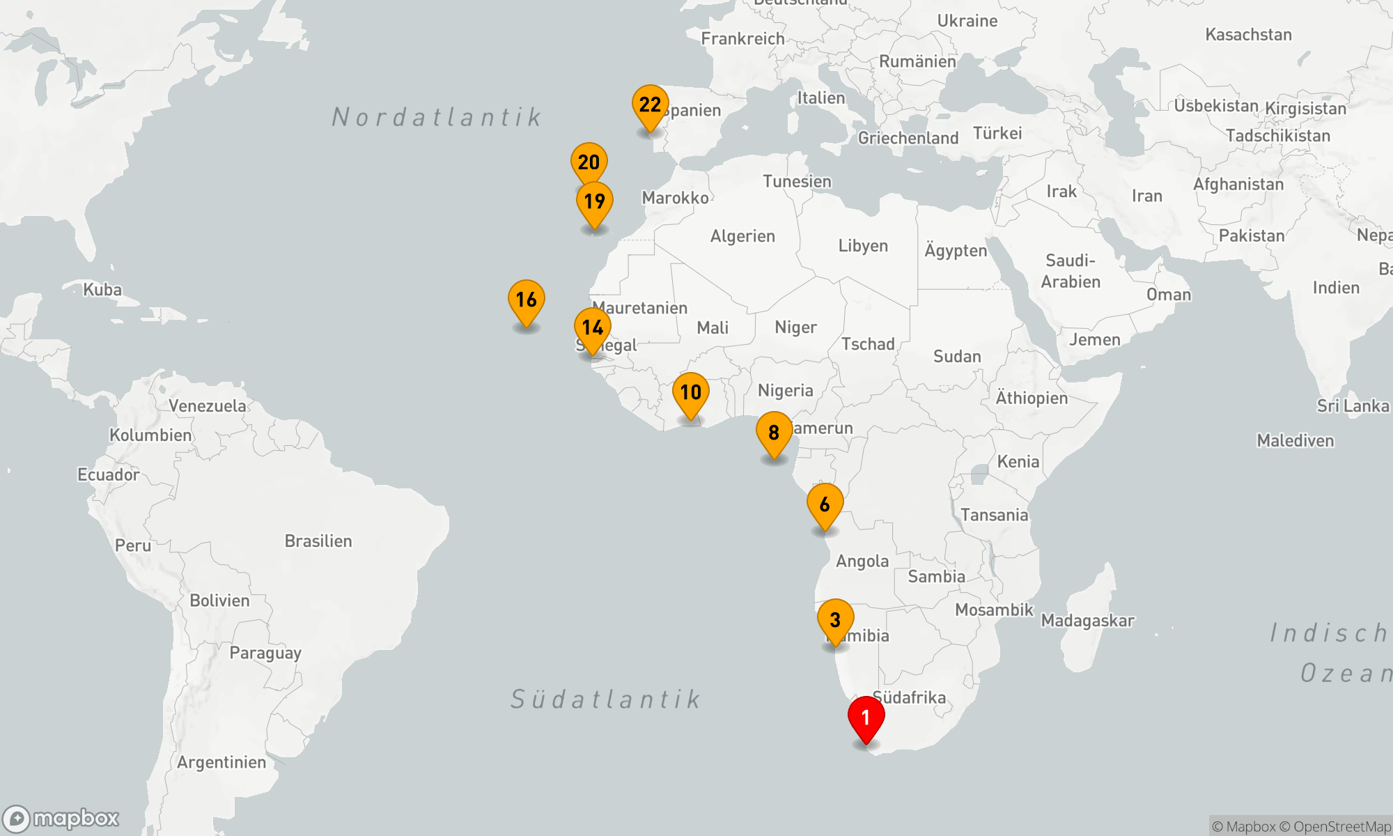 Route 21 Nächte - VOM TAFELBERG ZUM FLUSS TAGUS