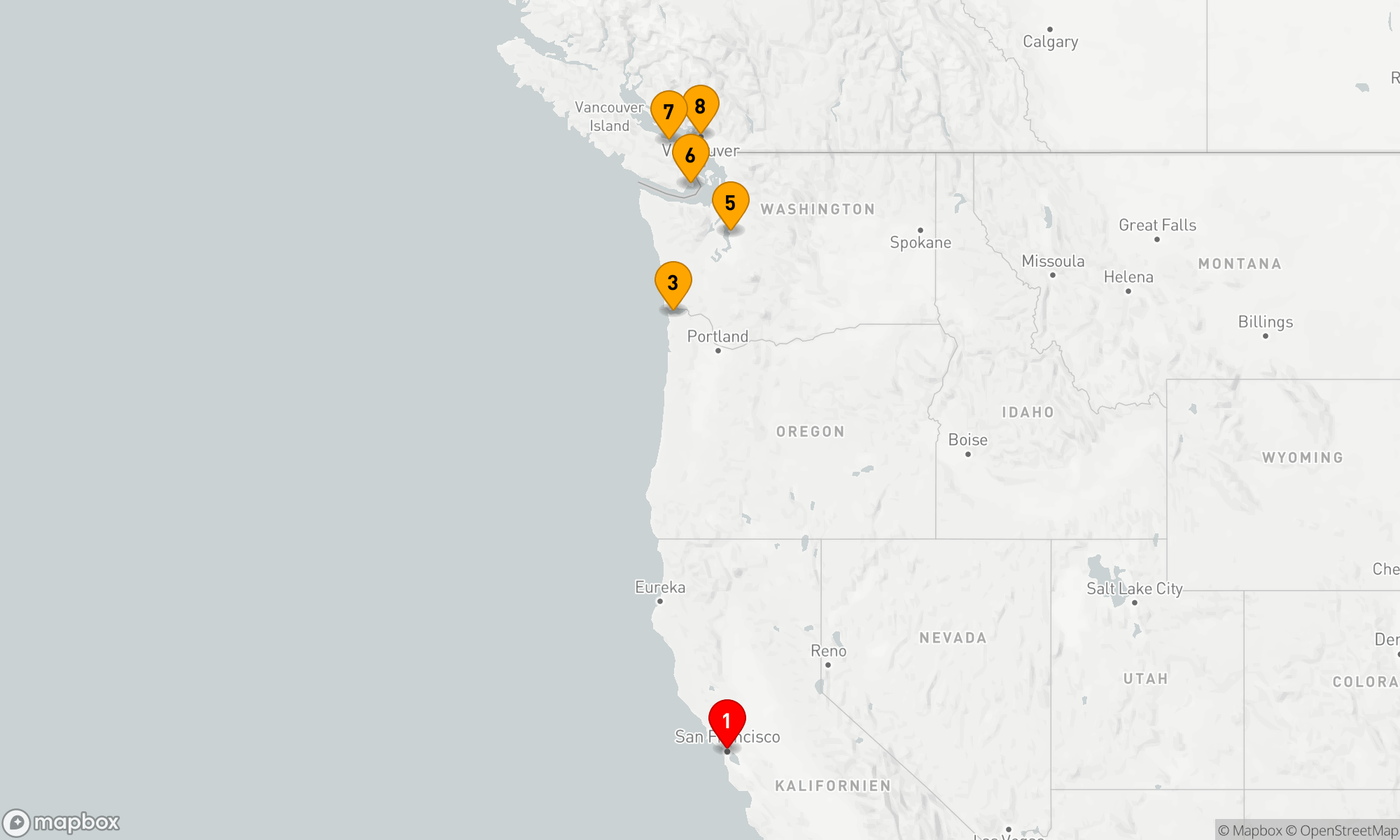 Route 7 Nächte - BLUMEN,  HARMONIE & HAIGHT