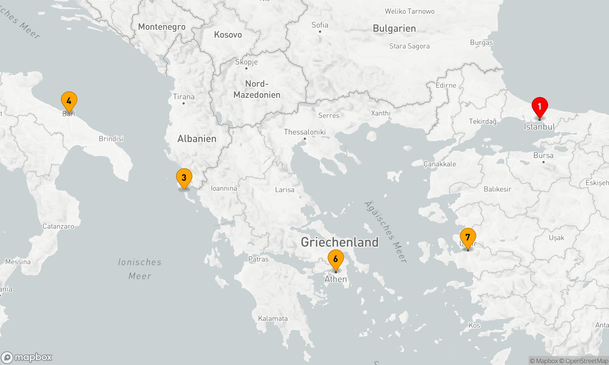 Route 7 Nächte - Ägäisches Küstenabenteuer