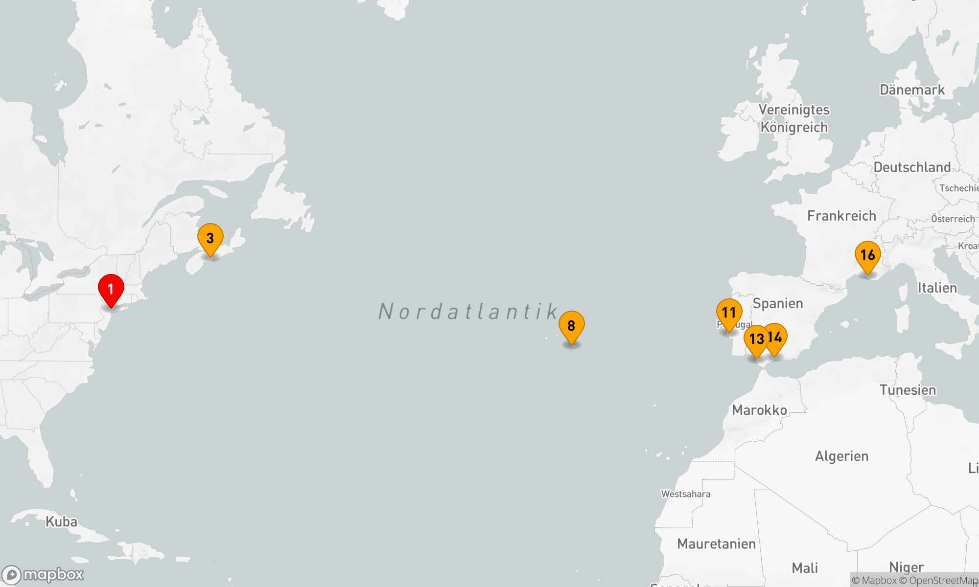 Route 15 Nächte - Atlantikzauber: Von der Metropole in die Mittelmeerträume