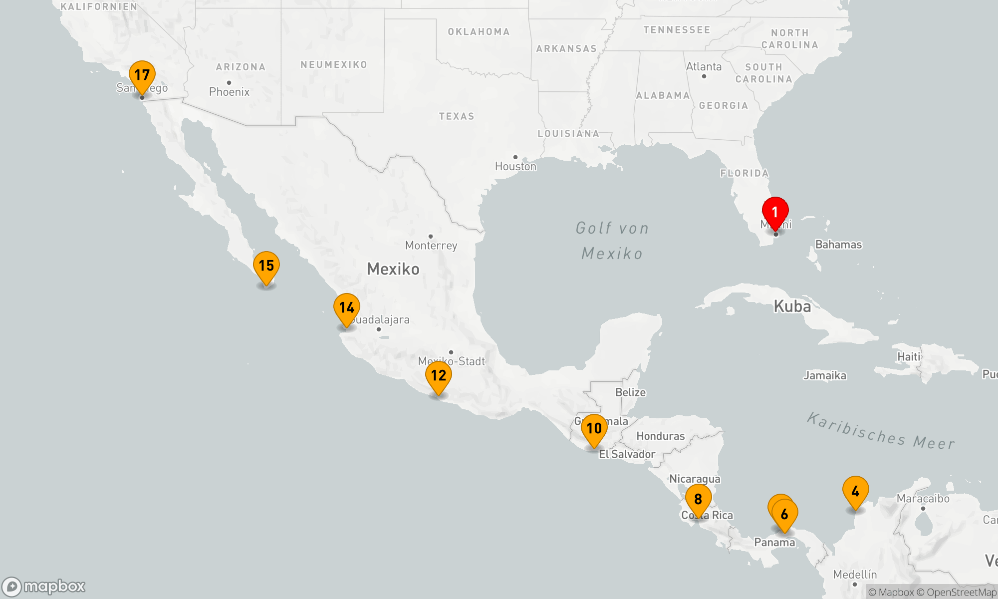 Route 16 Nächte - Von Karibikflair zu Pazifikglanz: Ein Paradiesischer Übergang