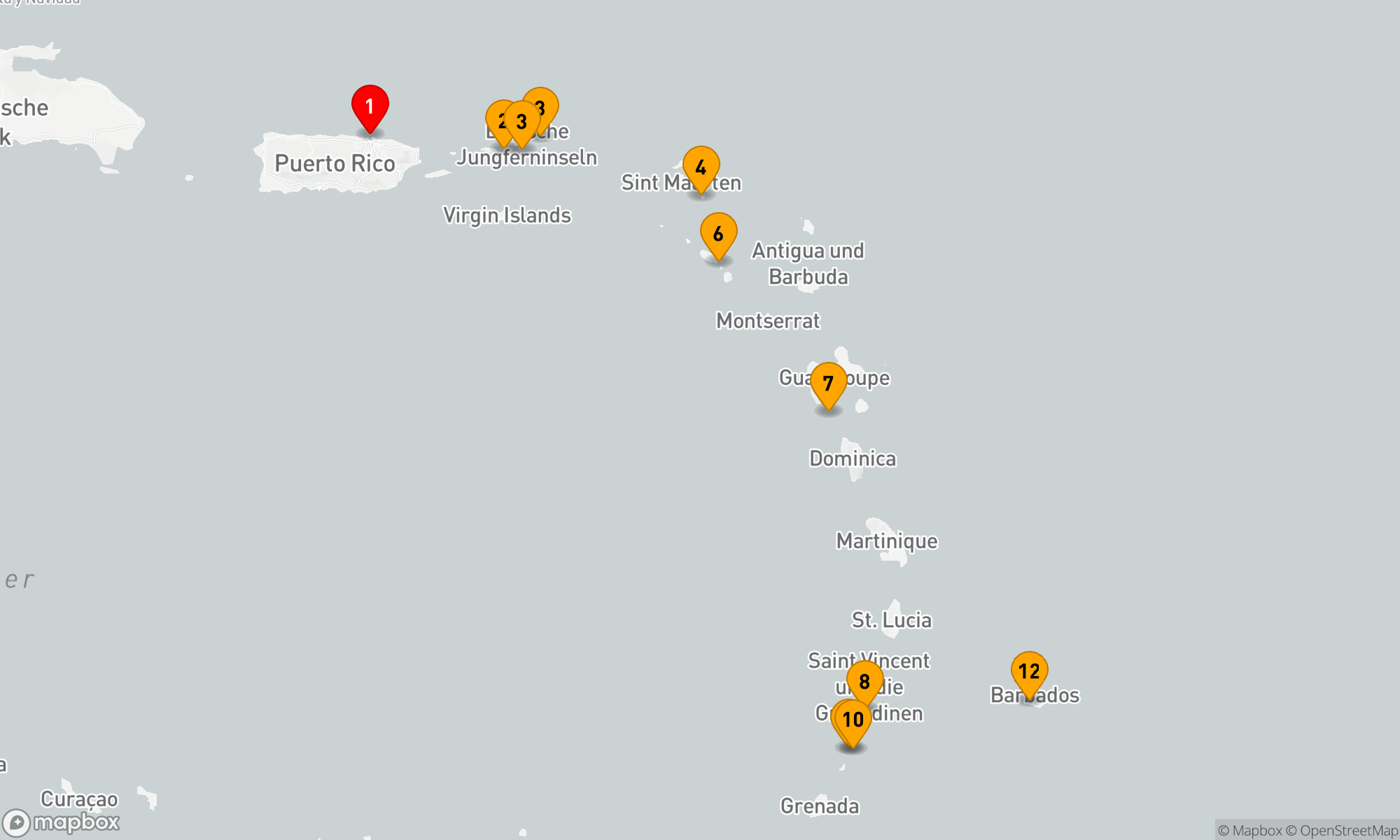 Route 11 Nächte - Karibische Träume: Entdeckung paradiesischer Oasen