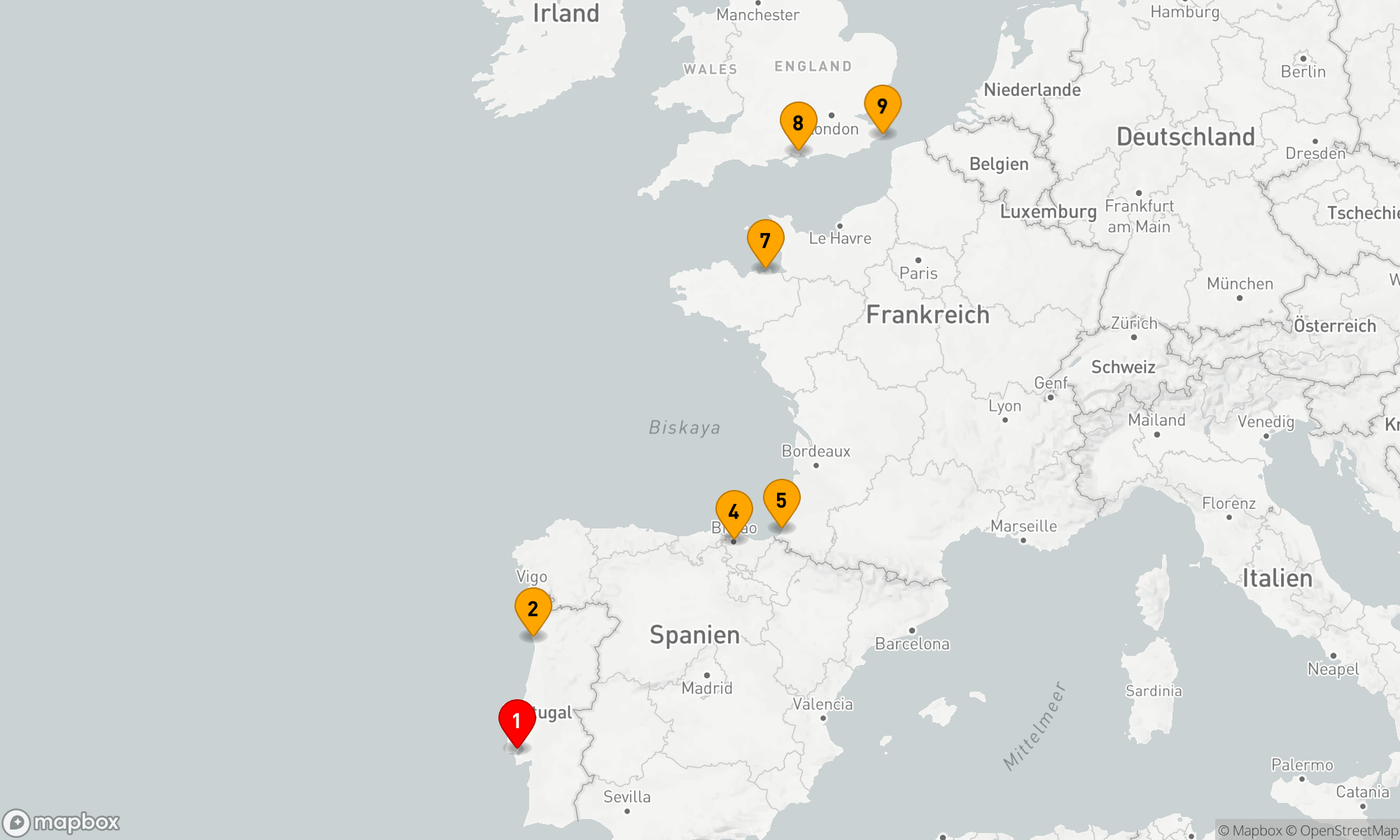 Route 8 Nächte - GEZEITEN UND SCHÄTZE DES ATLANTIKBOGENS