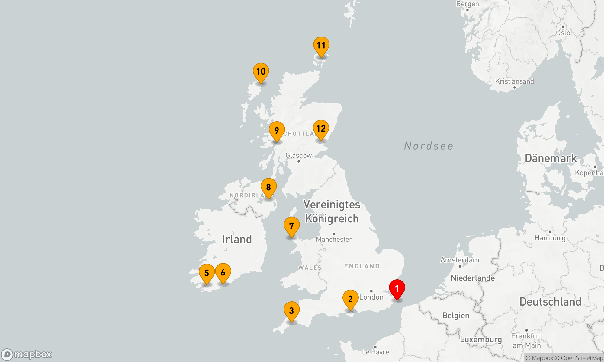 Route 14 Nächte - JUWELEN DER BRITISCHEN INSELN