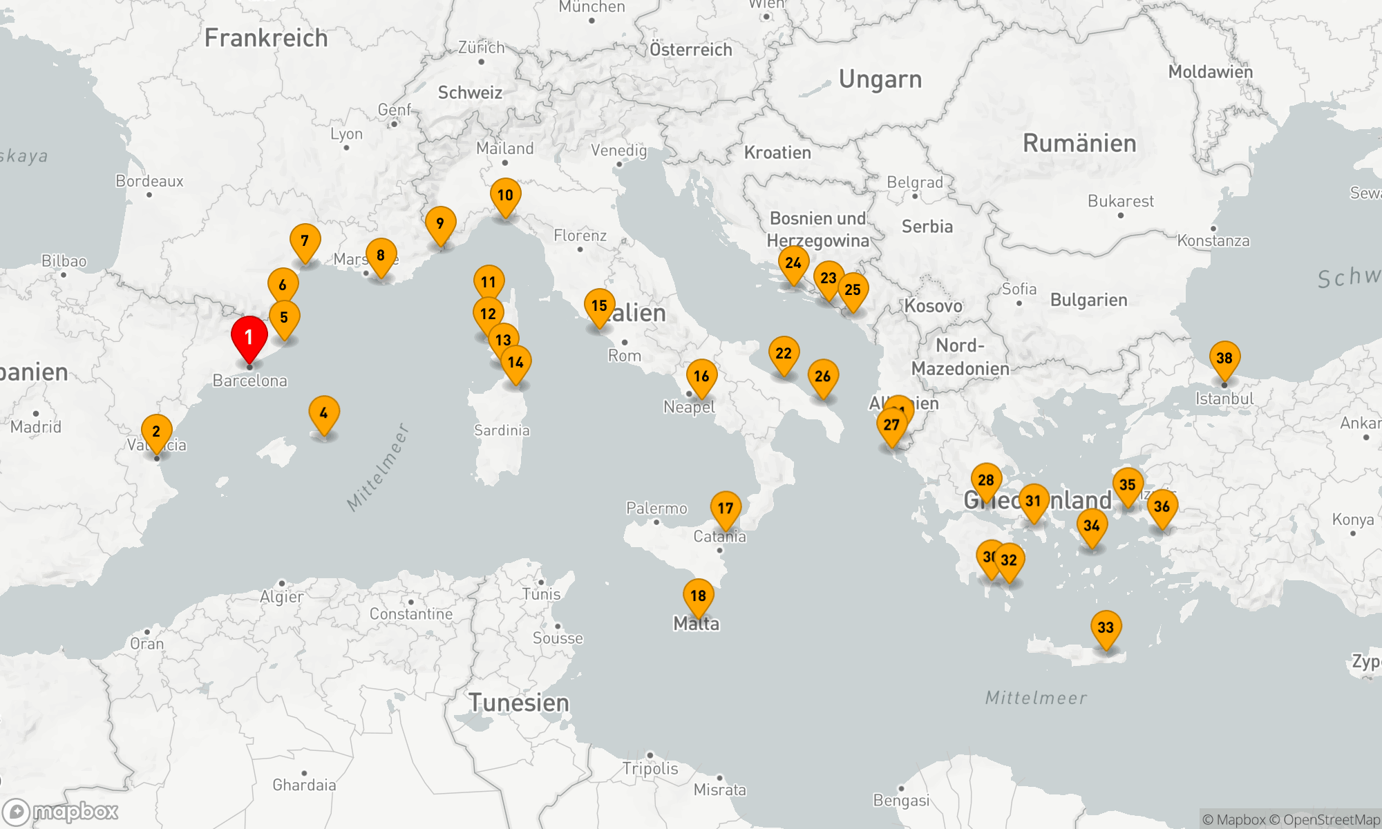 Route 37 Nächte - SONNENFINSTERNIS: RIVIERA EDELSTEINE & GRIECHISCHE INSELN
