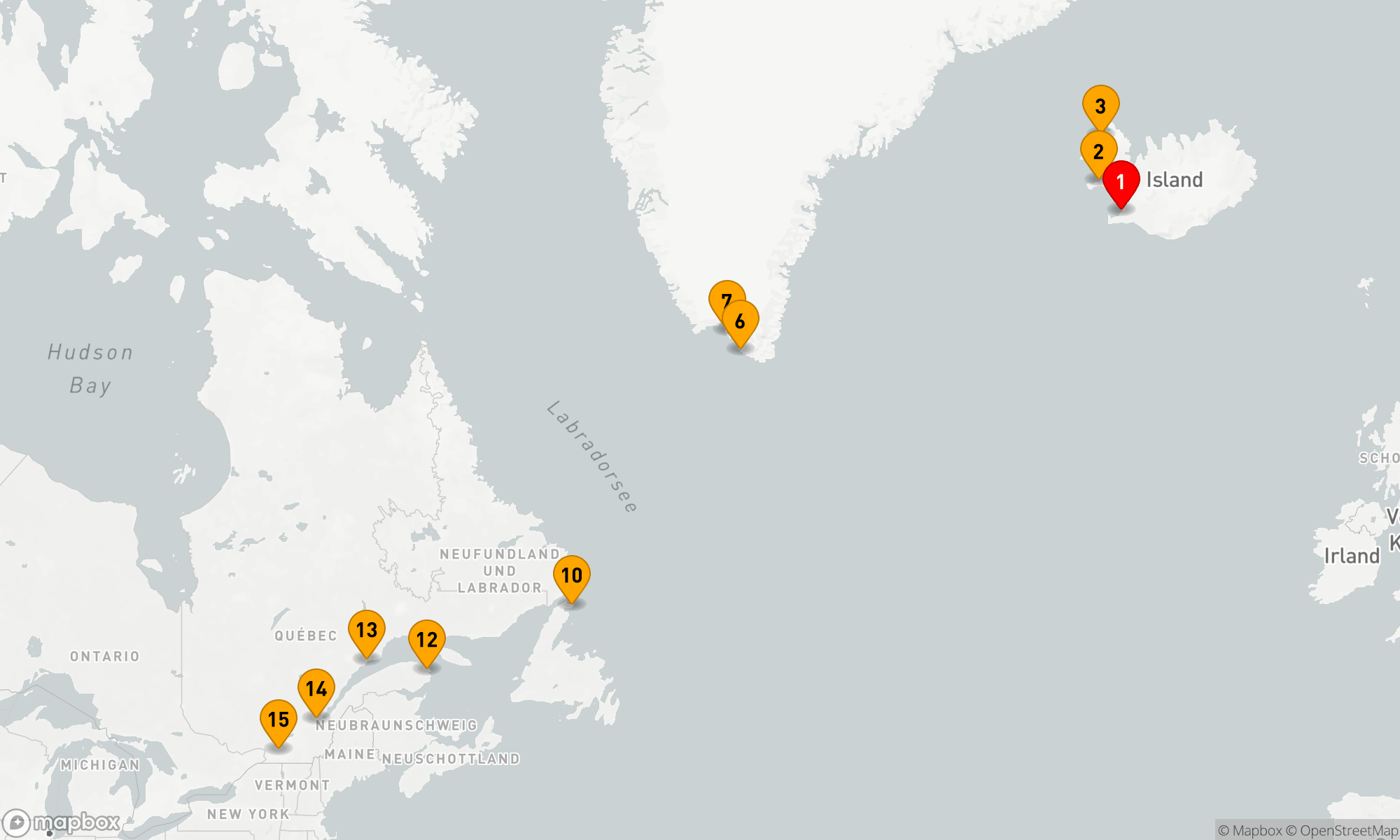 Route 14 Nächte - ISLAND & KANADA HERBSTLAUB
