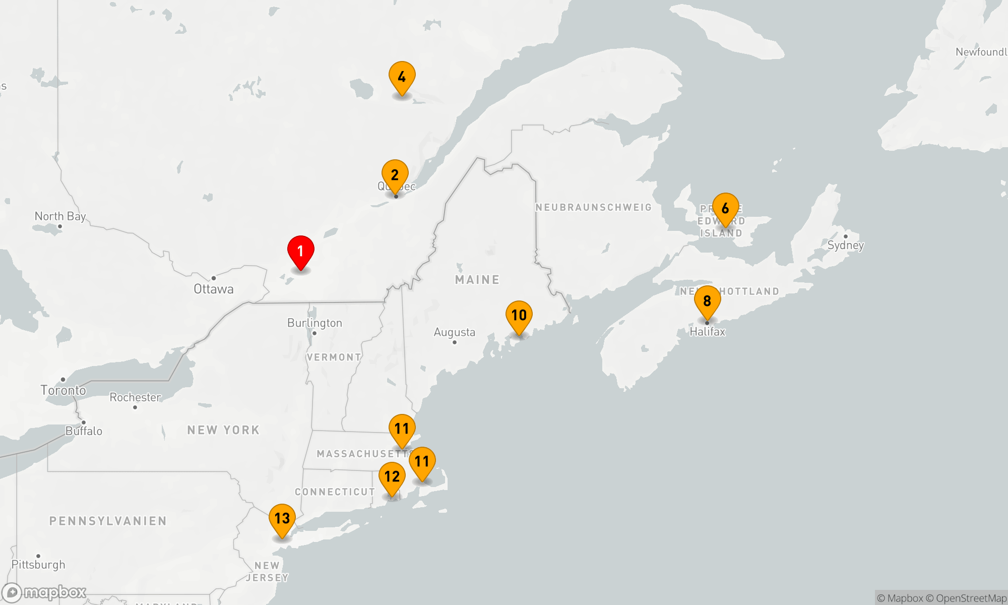 Route 12 Nächte - KANADA & NEW ENGLAND HERBSTLAUB