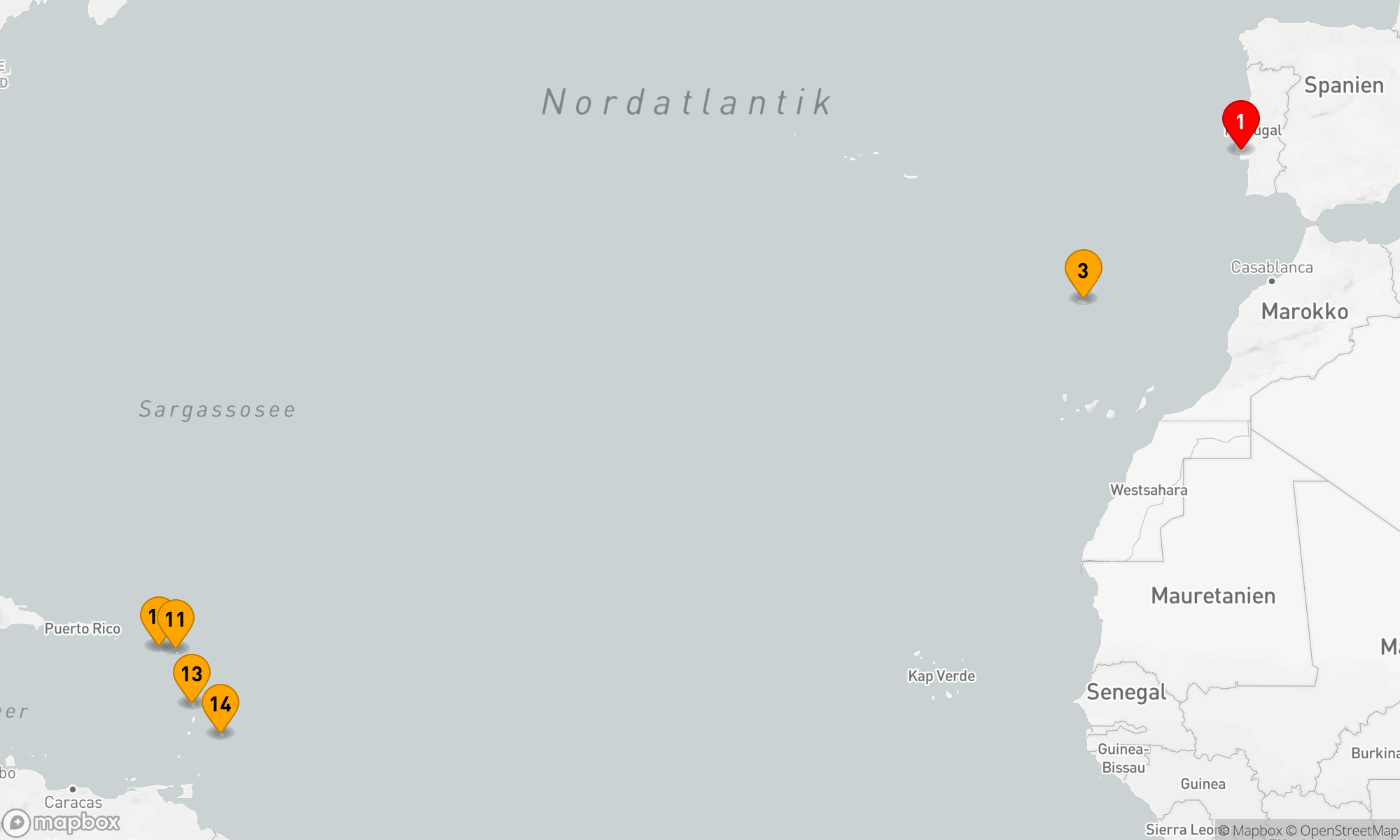 Route 13 Nächte - ATLANTIKÜBERQUERUNG