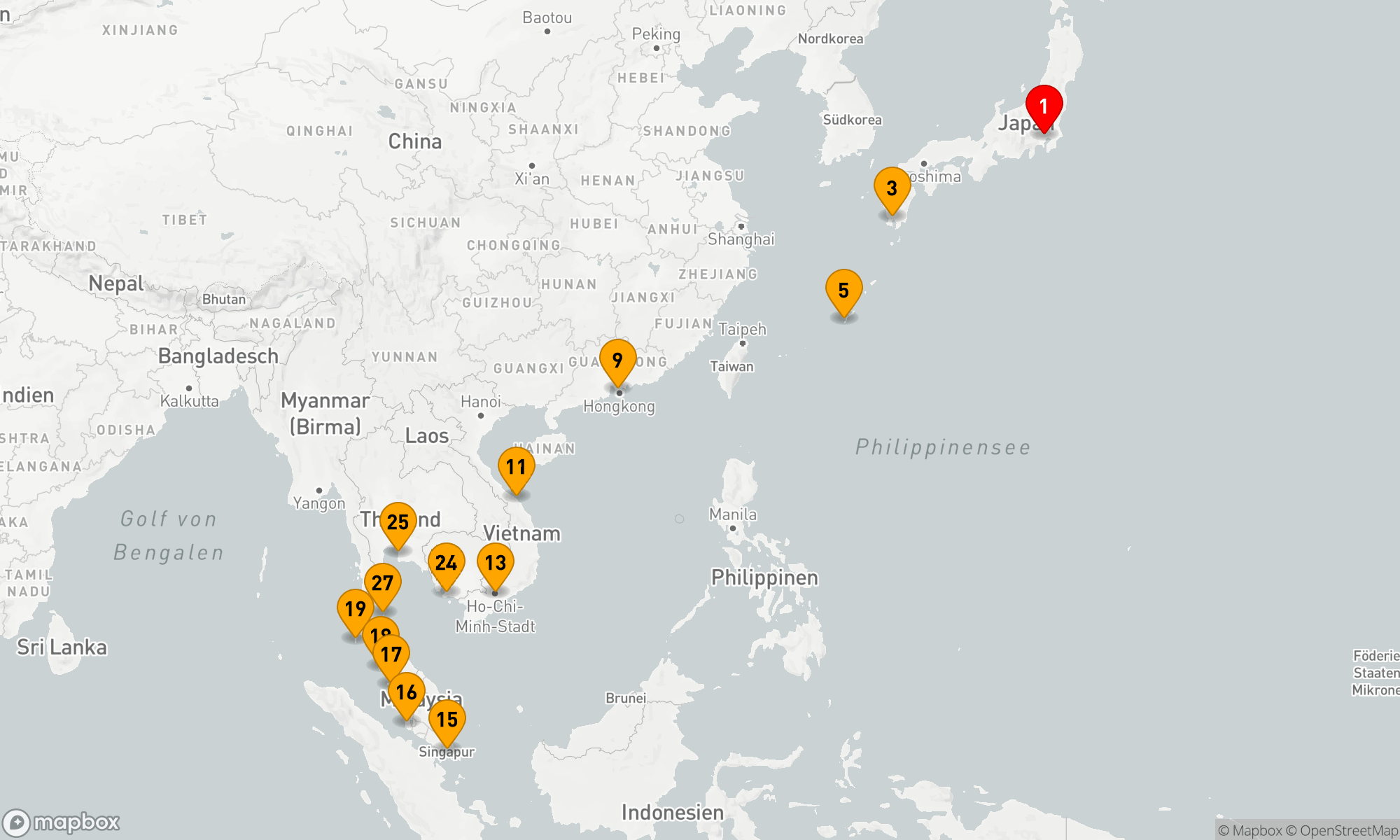 Route 28 Nächte - Großes Abenteuer Japan & Südostasien