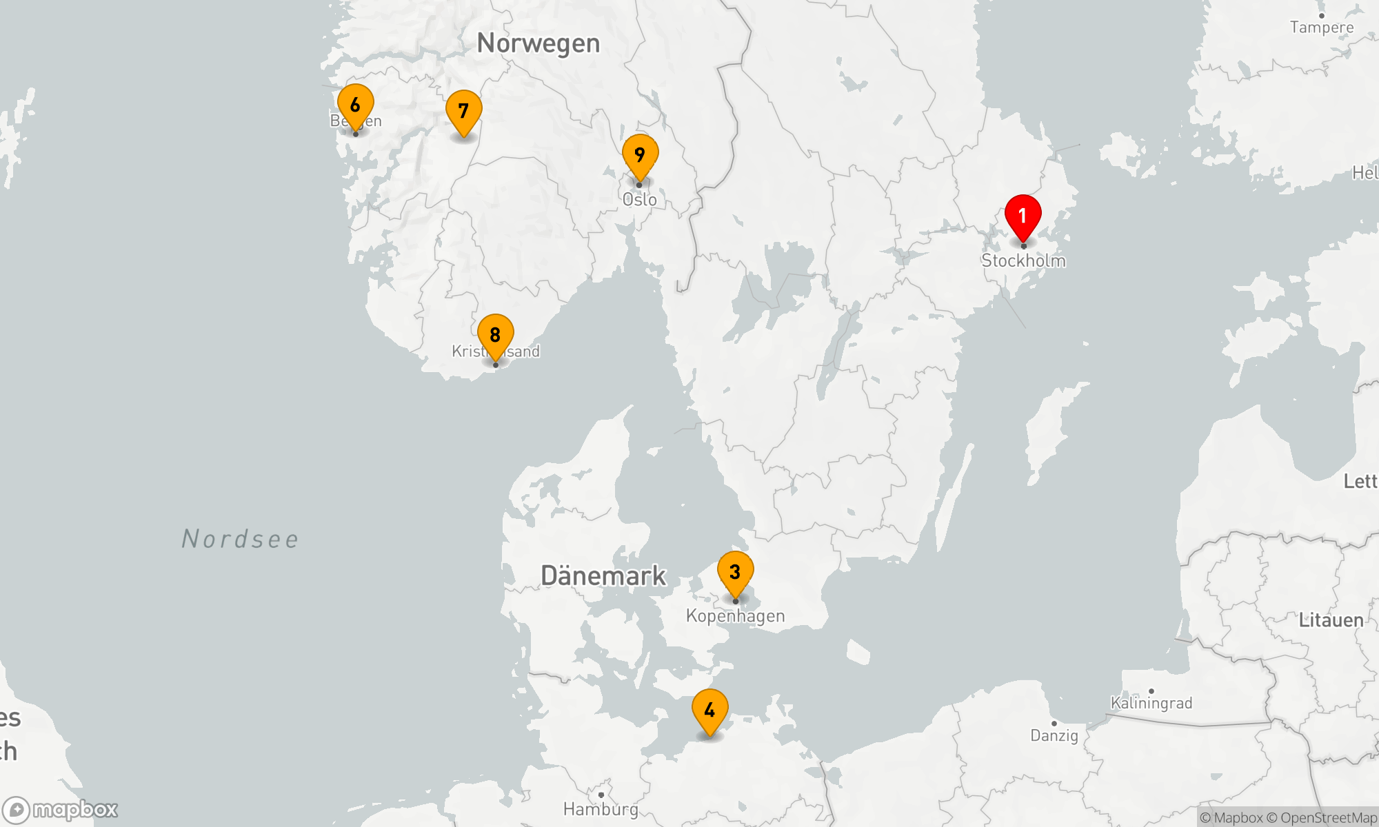 Route 8 Nächte - Nordische Entdeckungsreise