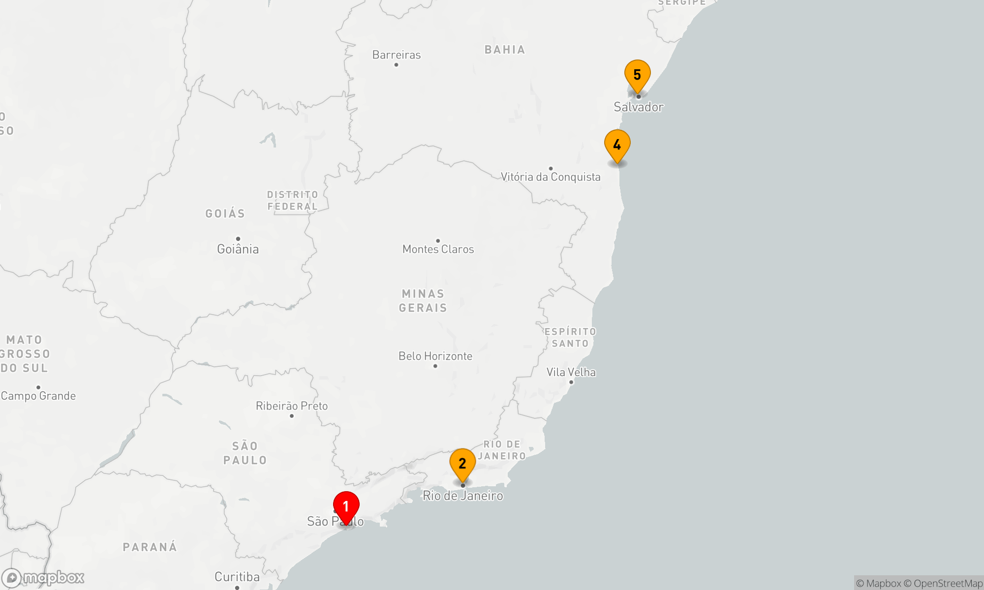 Route 4 Nächte - Tropische Entdeckungsreise entlang der brasilianischen Küste