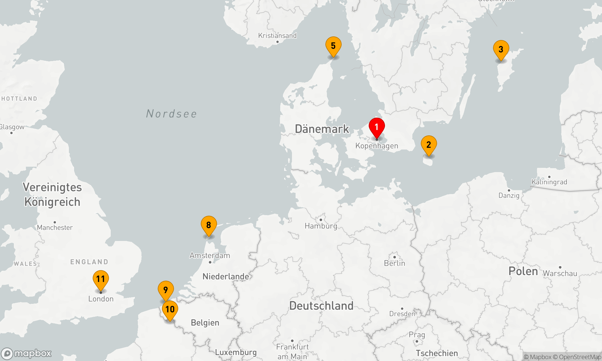 Route 10 Nächte - SKANDINAVIEN UND HISTORISCHE KÜSTEN
