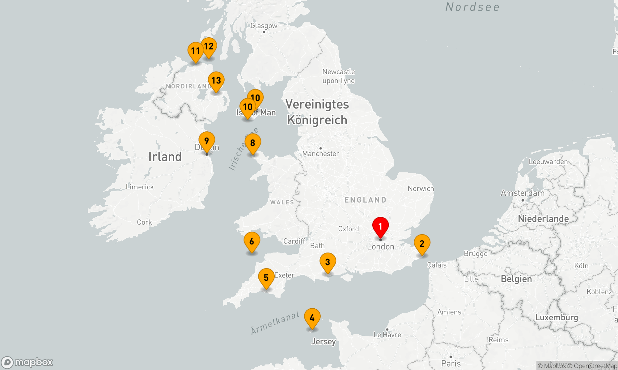 Route 12 Nächte - WILDE BRITISCHE INSELN