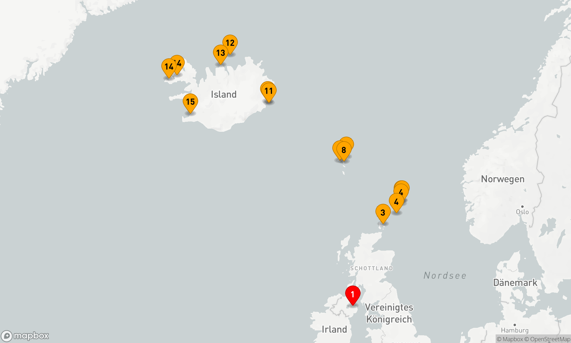 Route 14 Nächte - WILDE INSELN DES NORDATLANTIKS