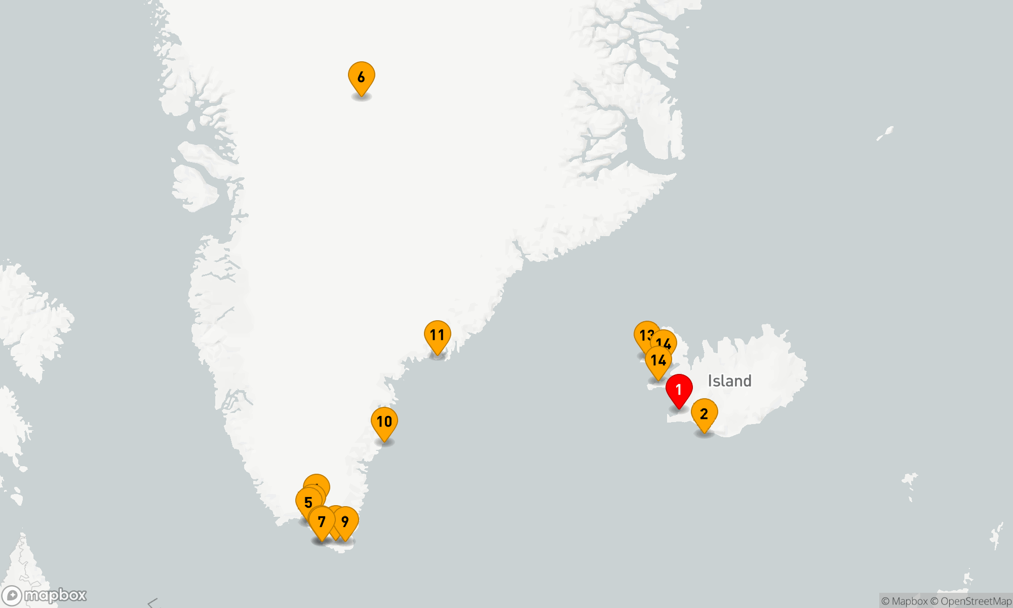 Route 14 Nächte - SÜDOSTGRÖNLAND UND ISLAND