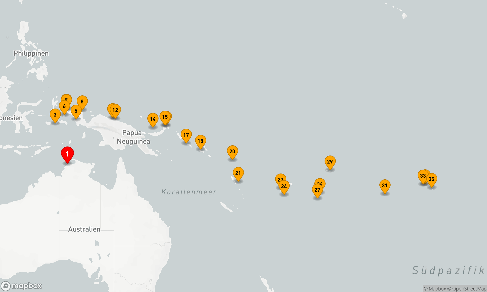 Route 34 Nächte - INDONESIEN,  NEUGUINEA & KULTUREN OZEANIENS