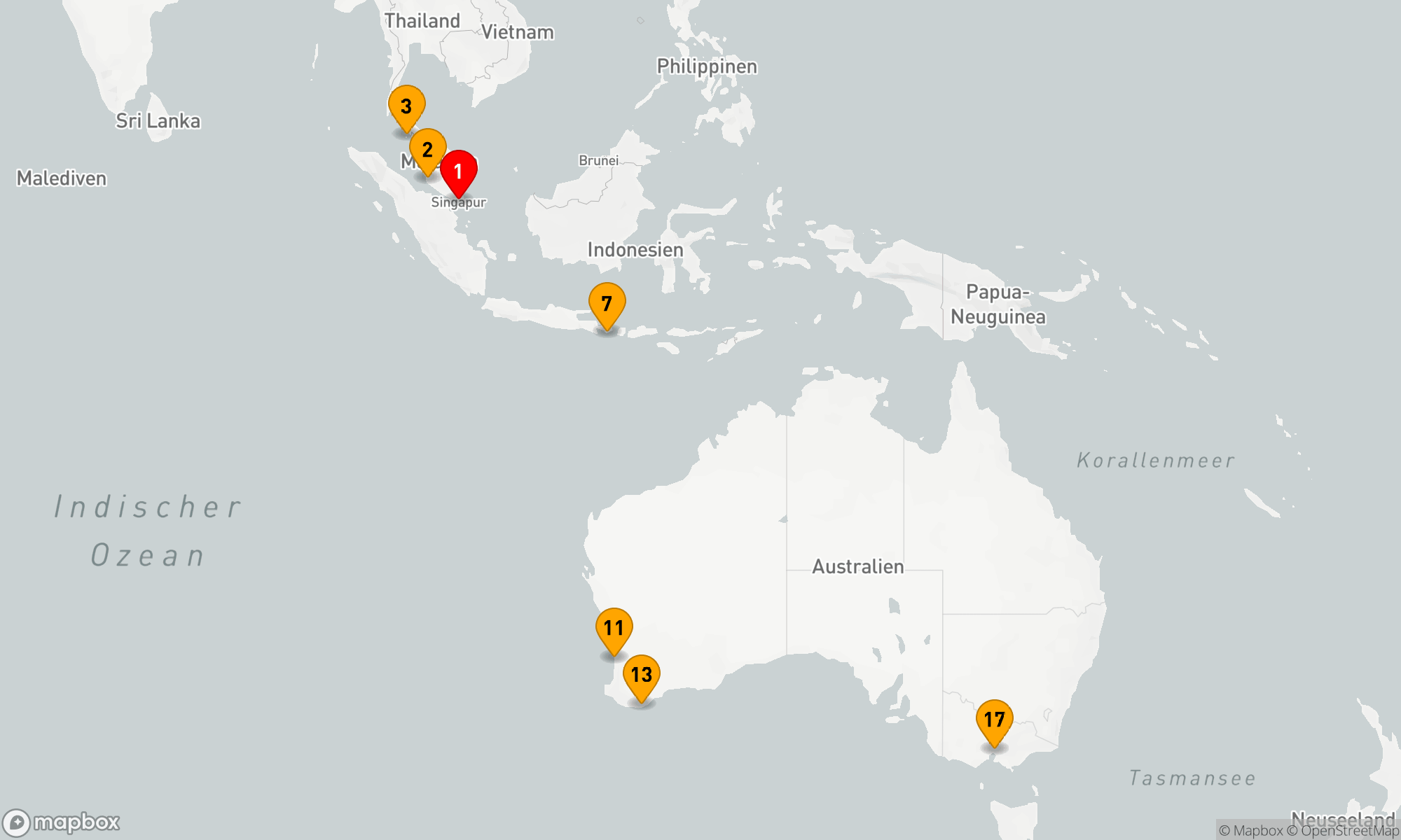Route 16 Nächte - FAHRTEN - SÜDOSTASIEN